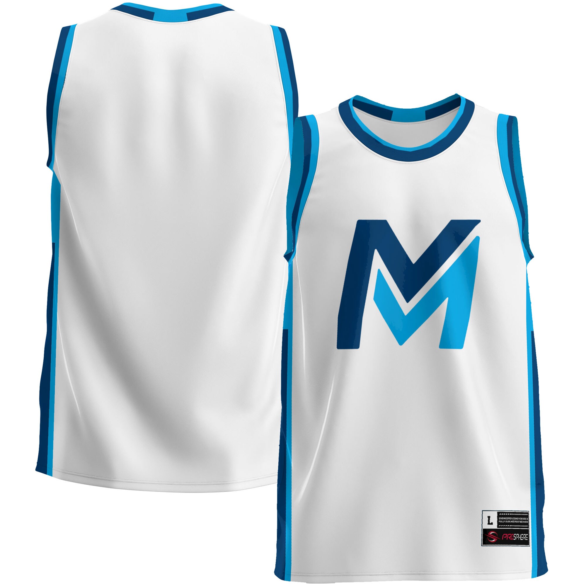 Mid Michigan College ProSphere Basketball Jersey - White