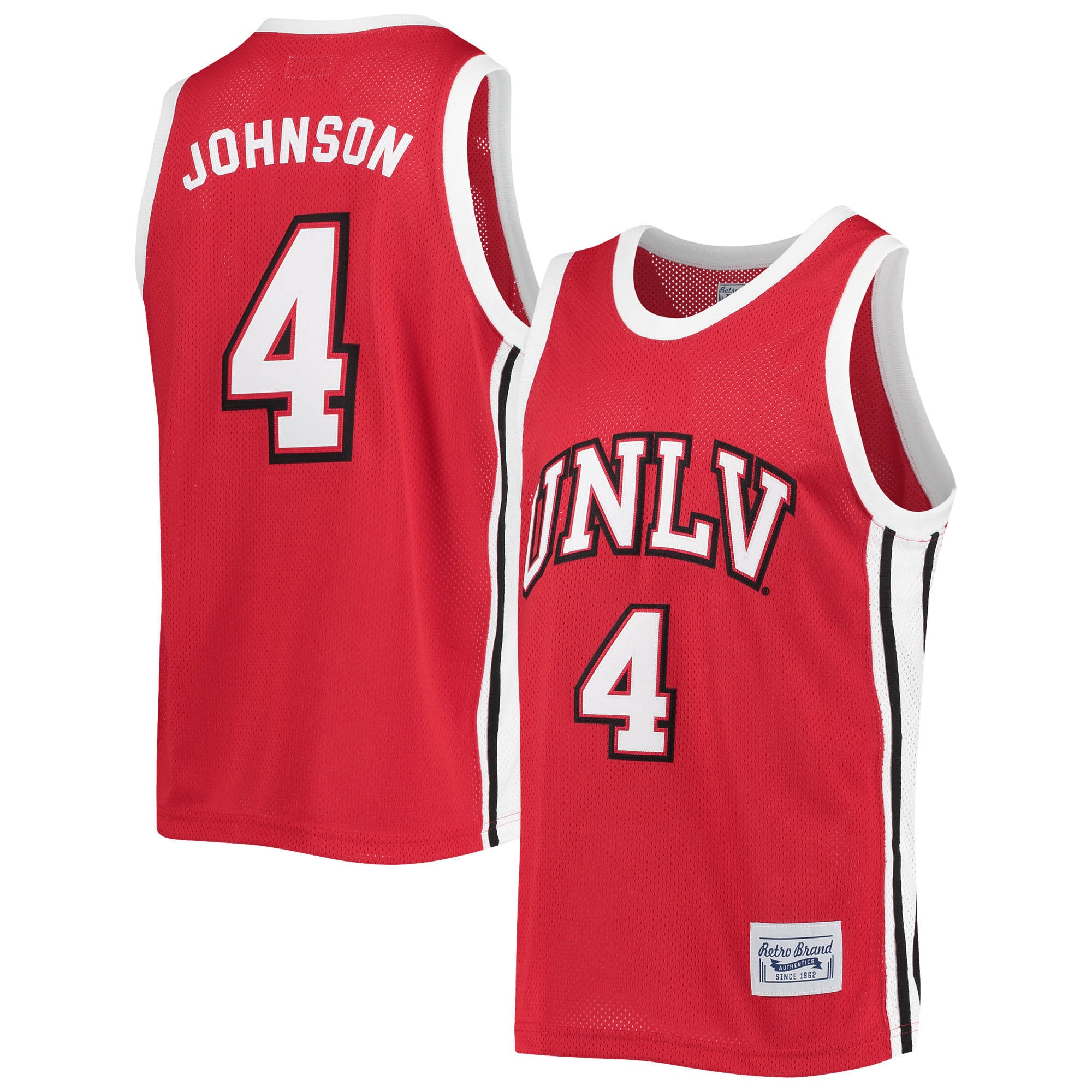 Larry Johnson UNLV Rebels Original Retro Brand Commemorative Classic Basketball Jersey - Red