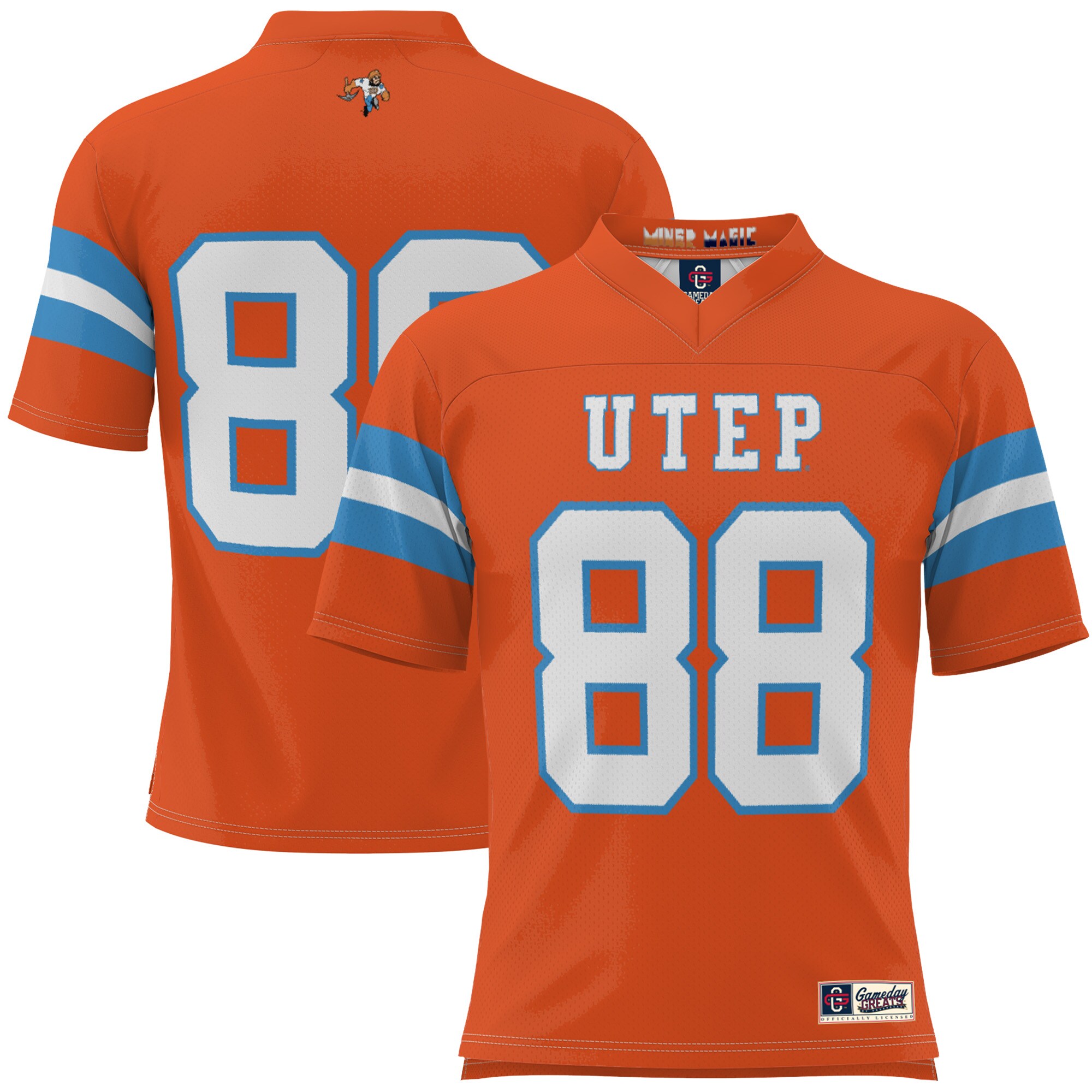 #88 UTEP Miners ProSphere Throwback Football Jersey - Orange