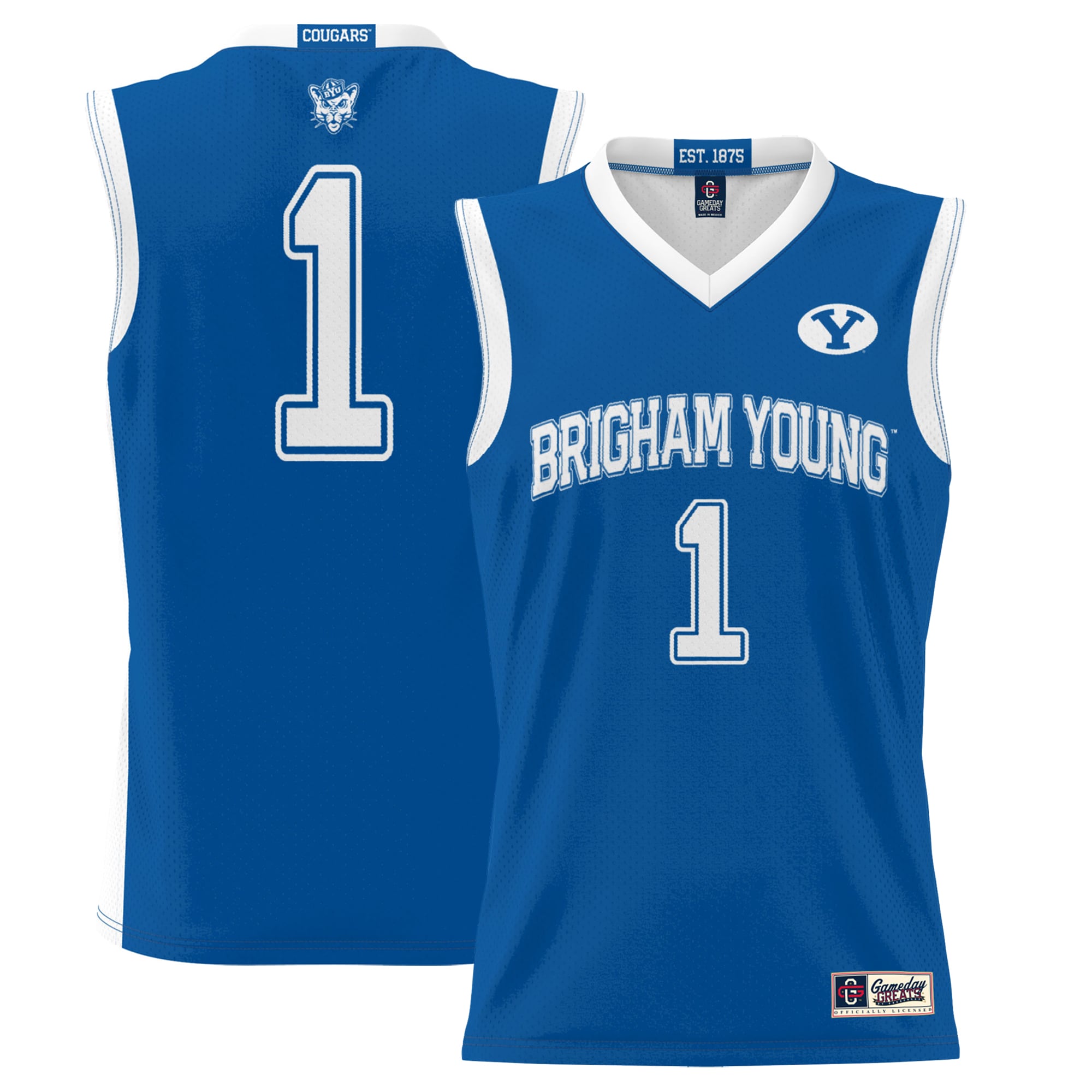 #1 BYU Cougars ProSphere Basketball Jersey - Royal