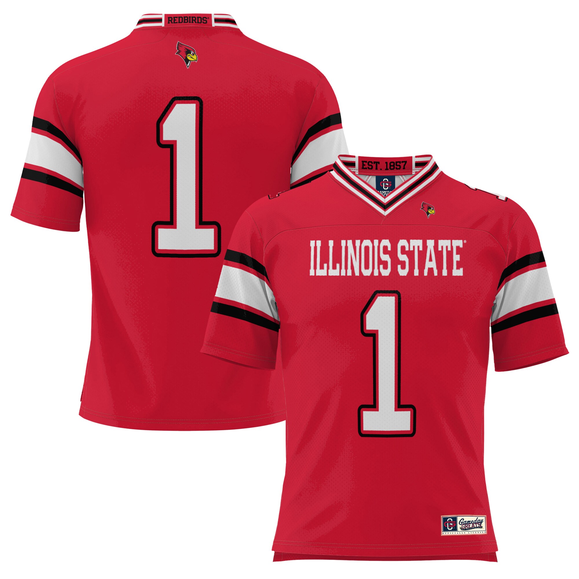 #1 Illinois State Redbirds ProSphere Youth Endzone Football Jersey - Red