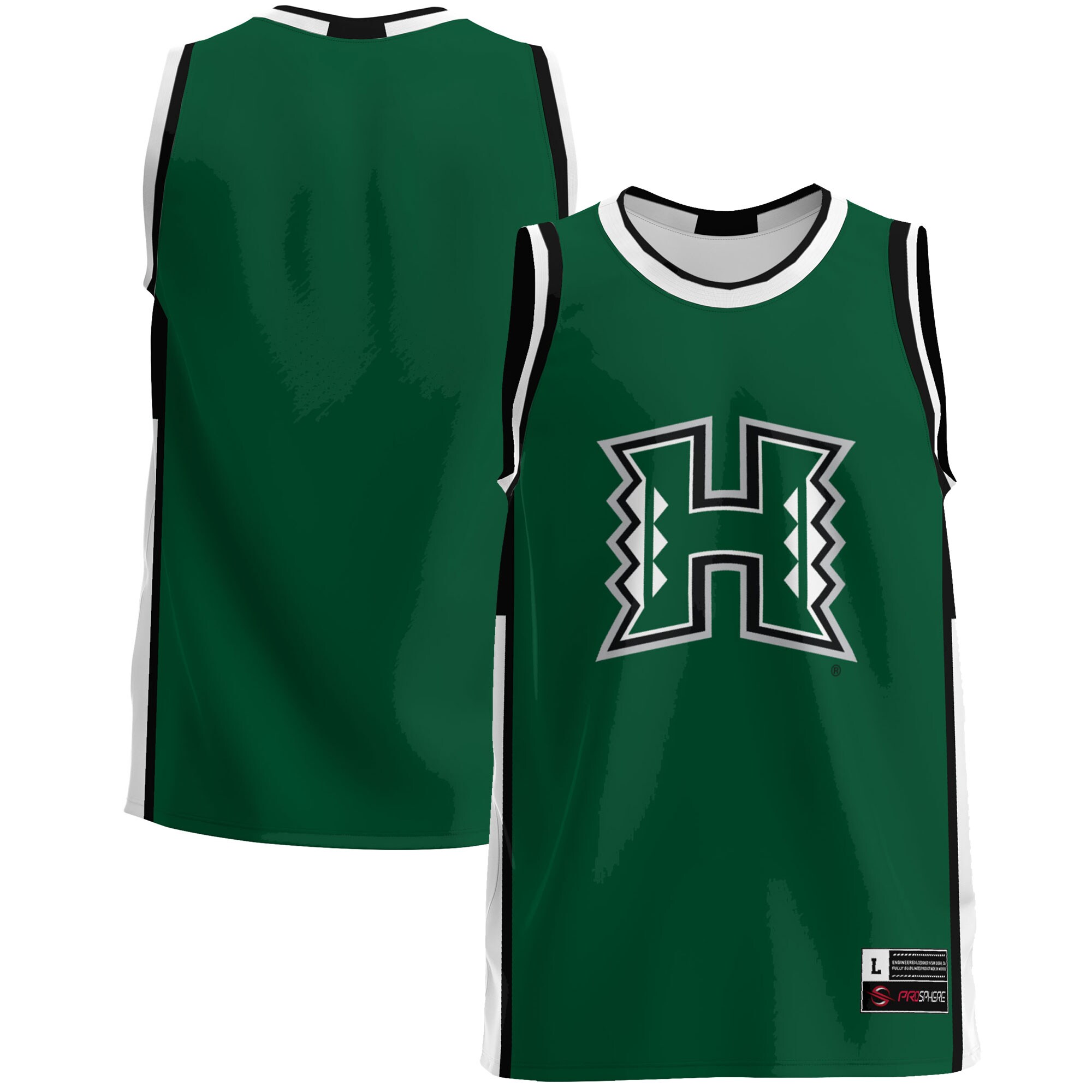 Hawaii Warriors Basketball Jersey - Green