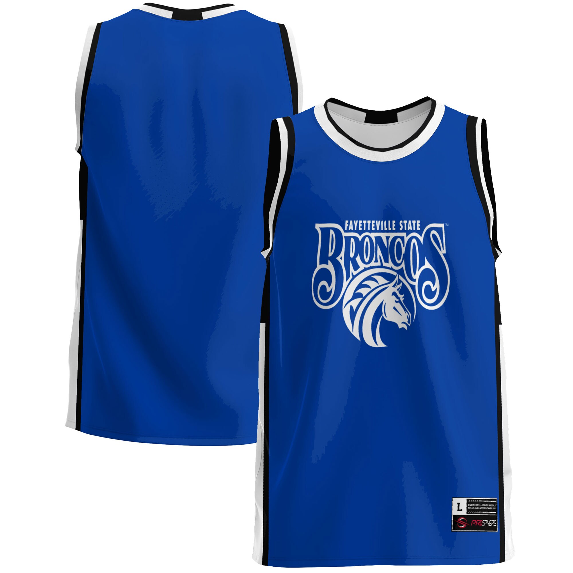 Fayetteville State Broncos Basketball Jersey - Blue