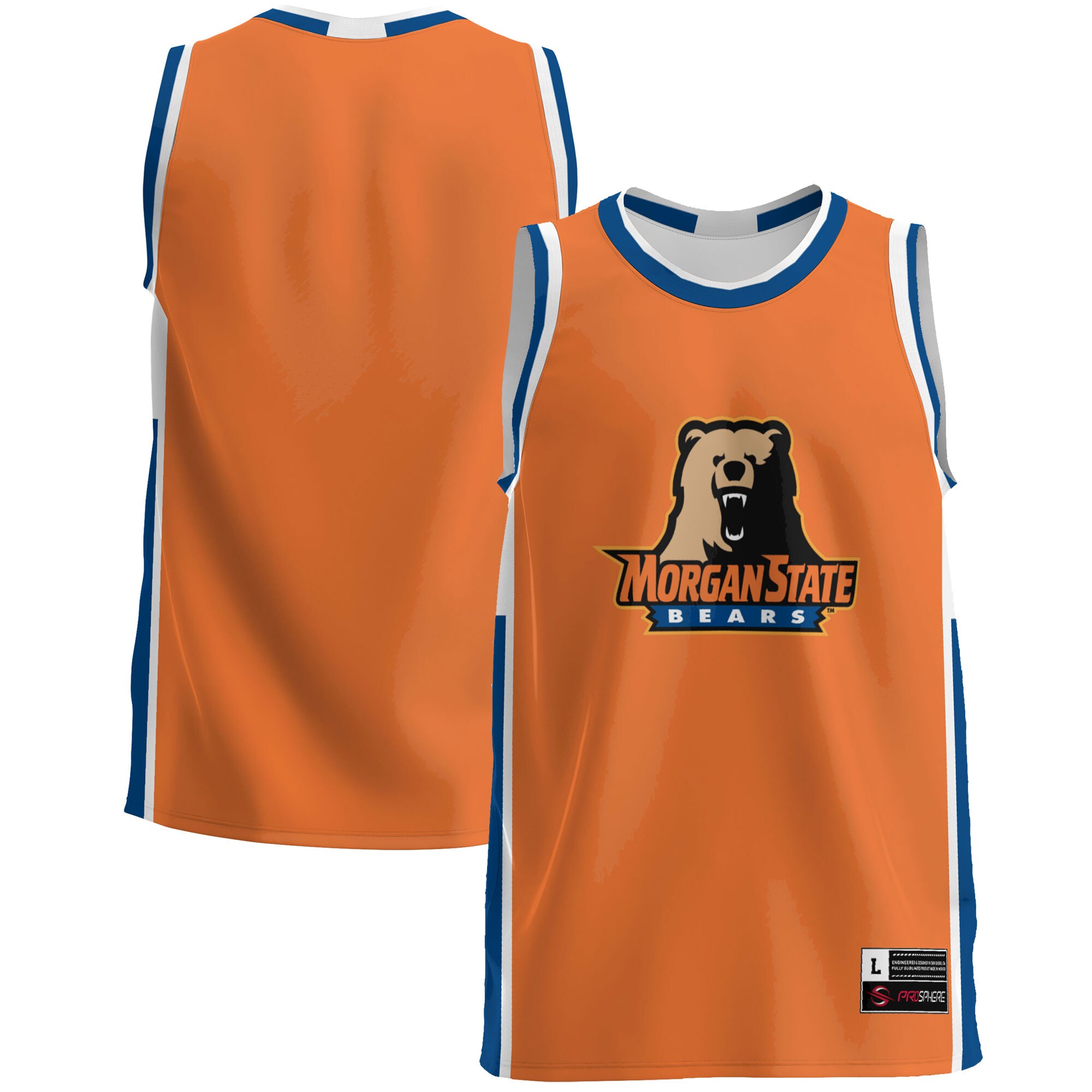 Morgan State Bears Basketball Jersey - Orange