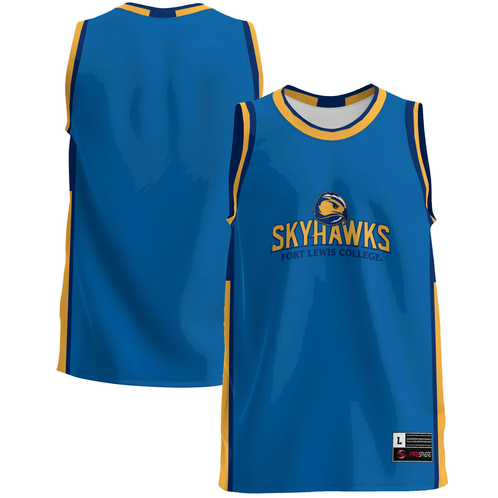 Fort Lewis College Skyhawks Basketball Jersey - Blue