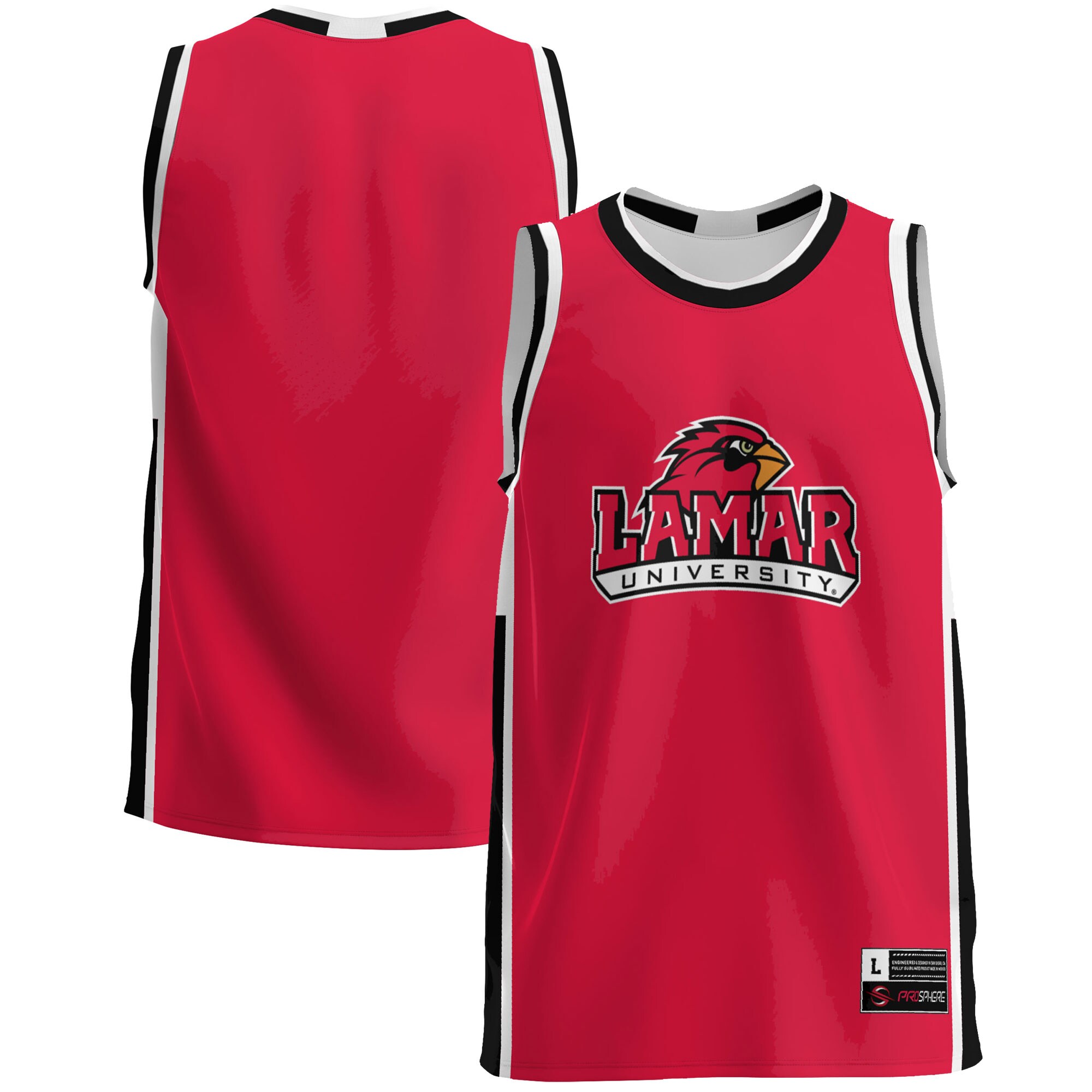 Lamar Cardinals Basketball Jersey - Red