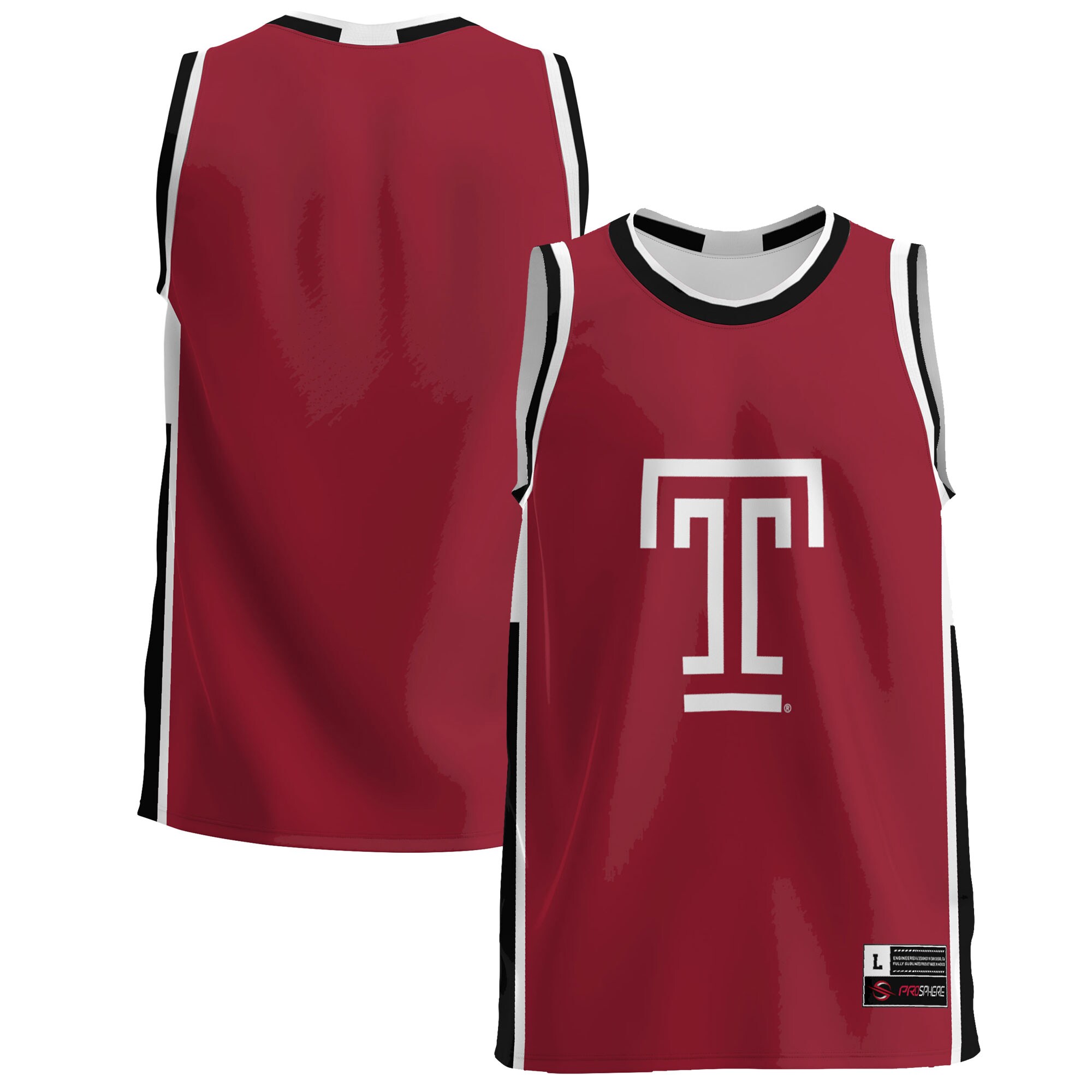 Temple Owls Basketball Jersey - Cherry