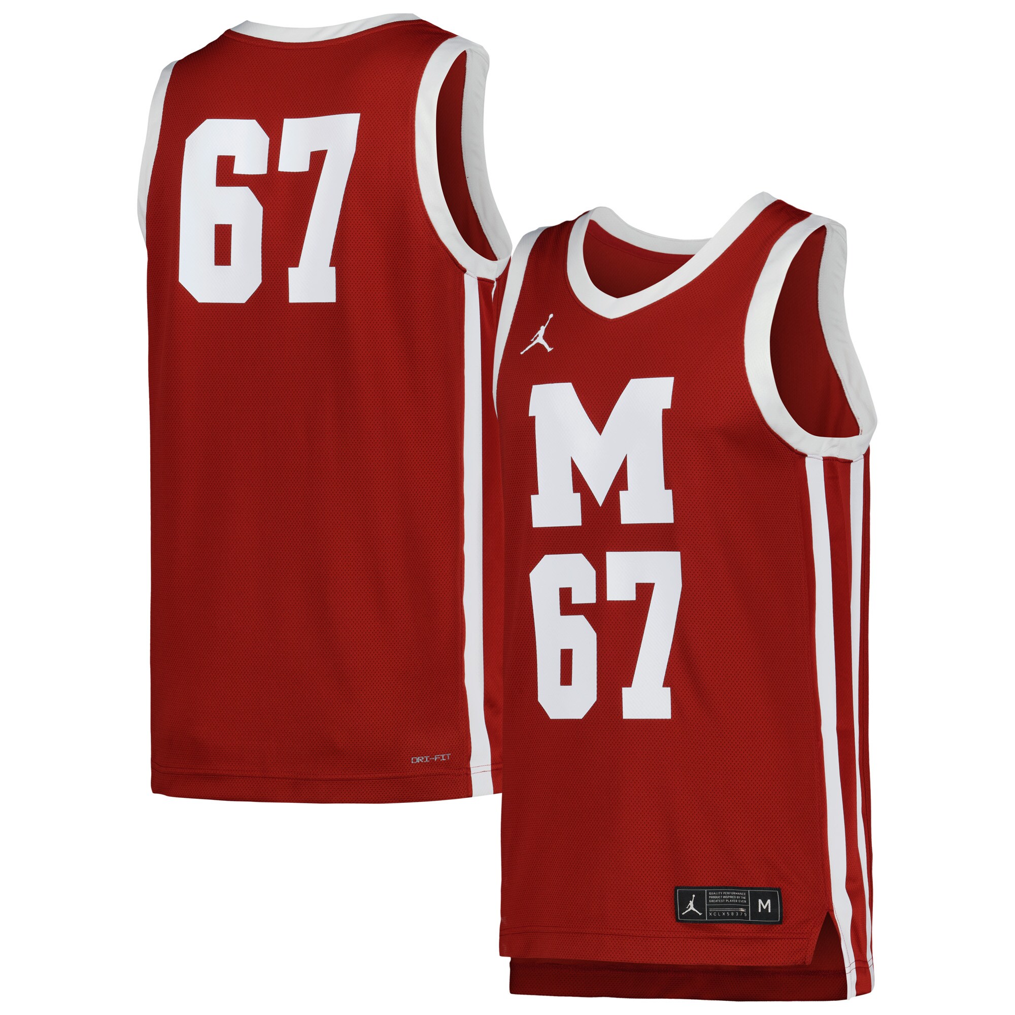 Morehouse Maroon Tigers Jordan Brand Replica Basketball Jersey - Maroon