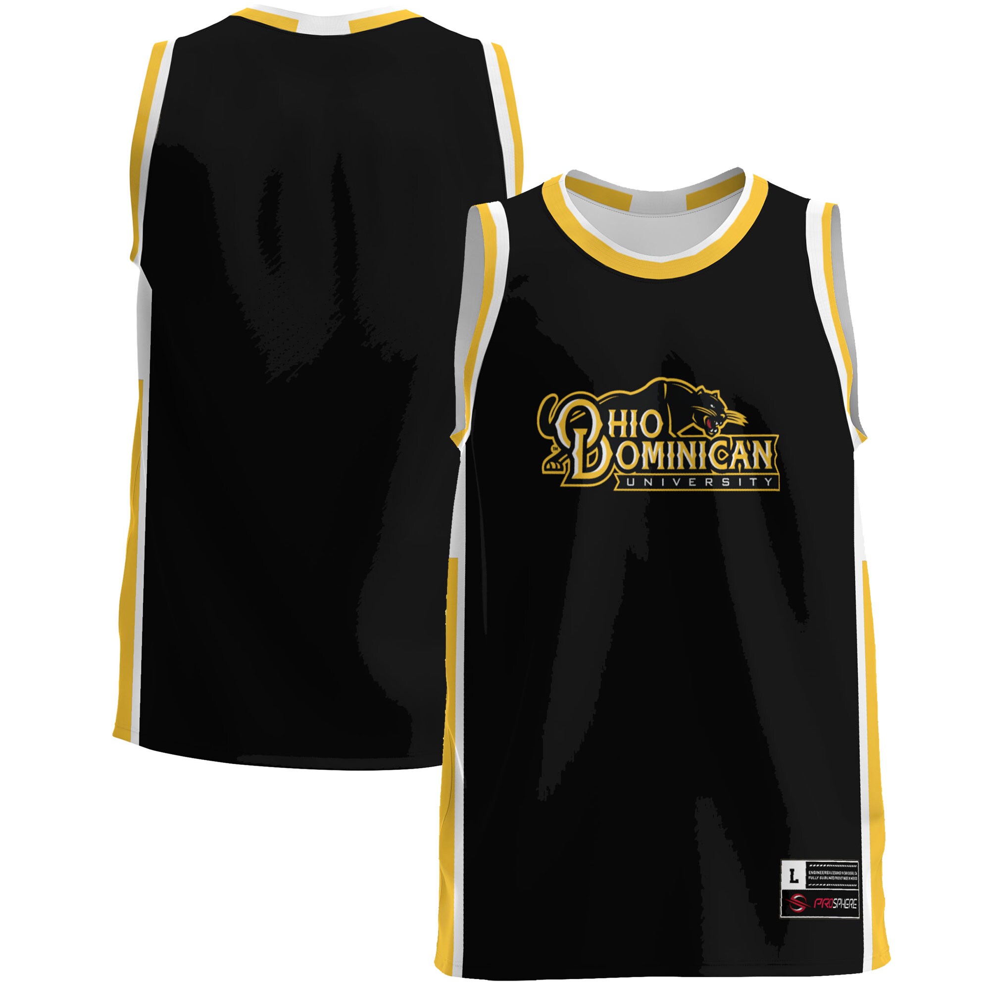 Ohio Dominican Panthers Basketball Jersey - Black