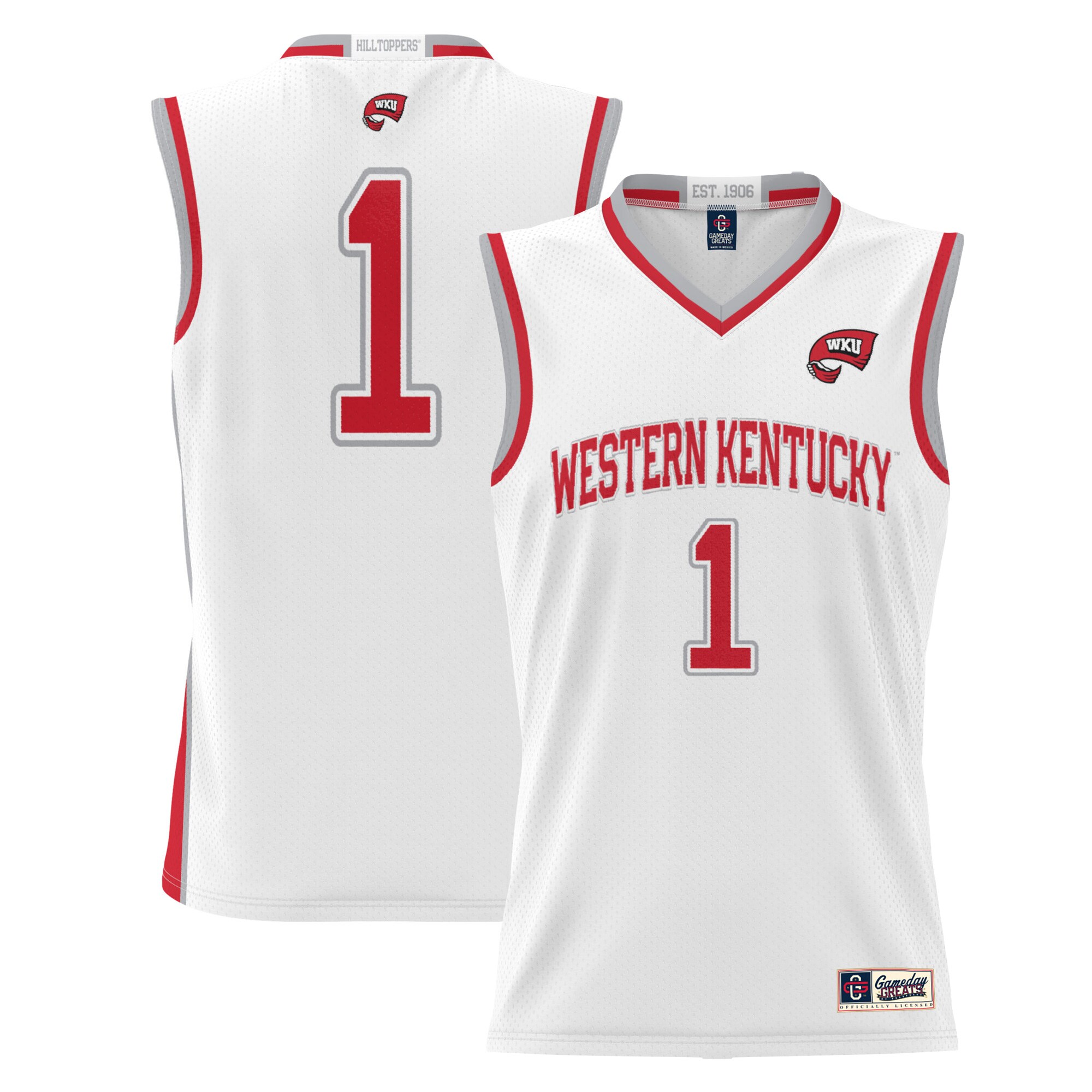 #1 Western Kentucky Hilltoppers ProSphere Basketball Jersey - White