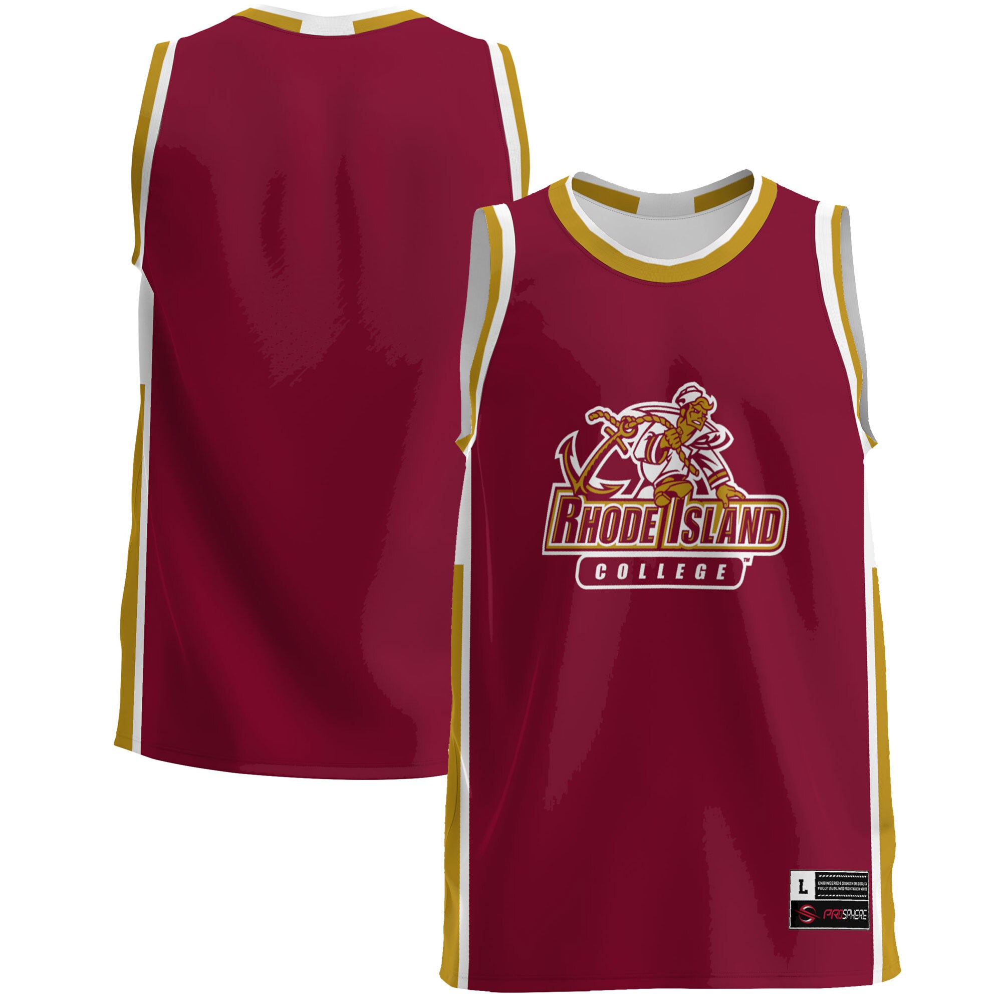 Rhode Island Anchormen Basketball Jersey - Burgundy