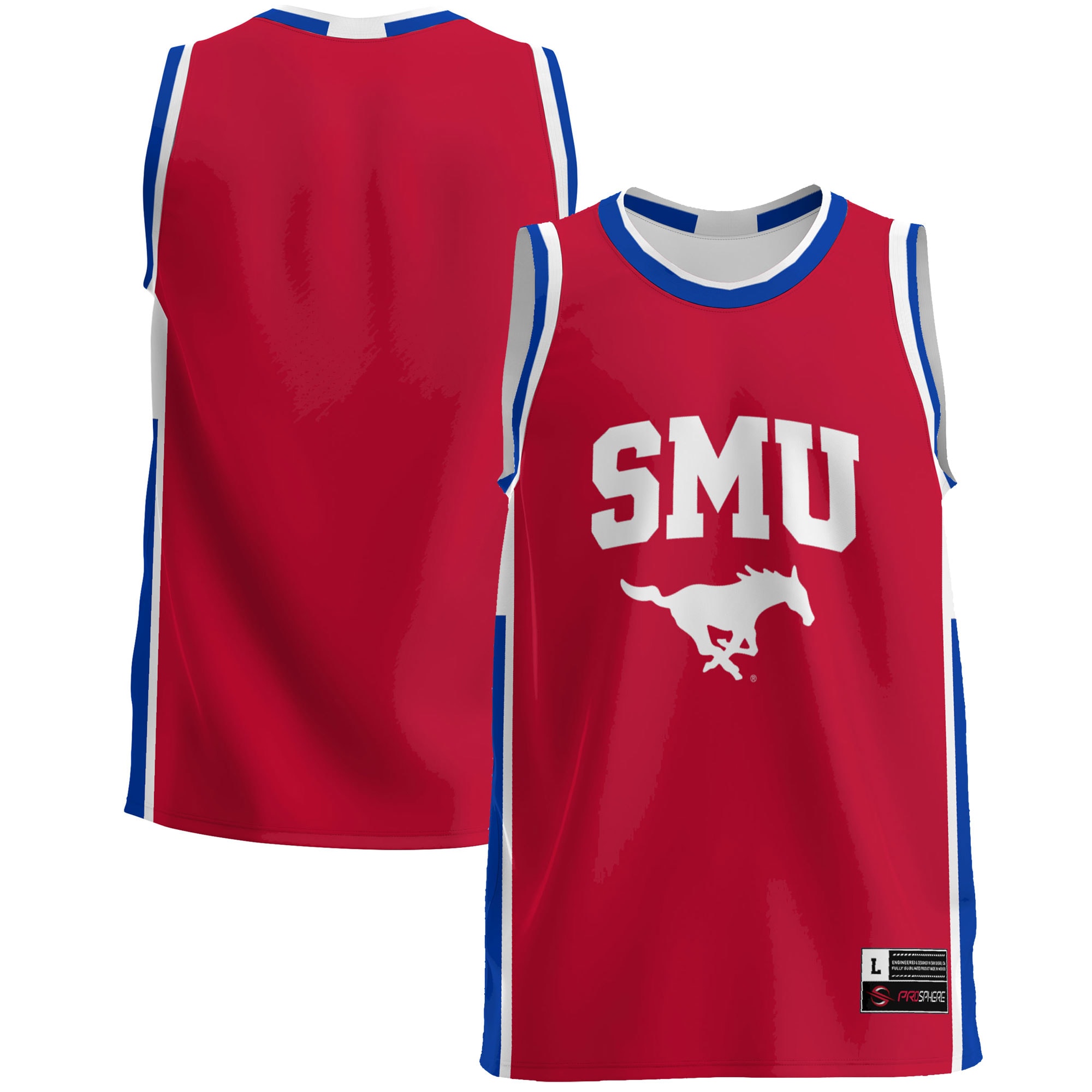 SMU Mustangs Basketball Jersey - Red