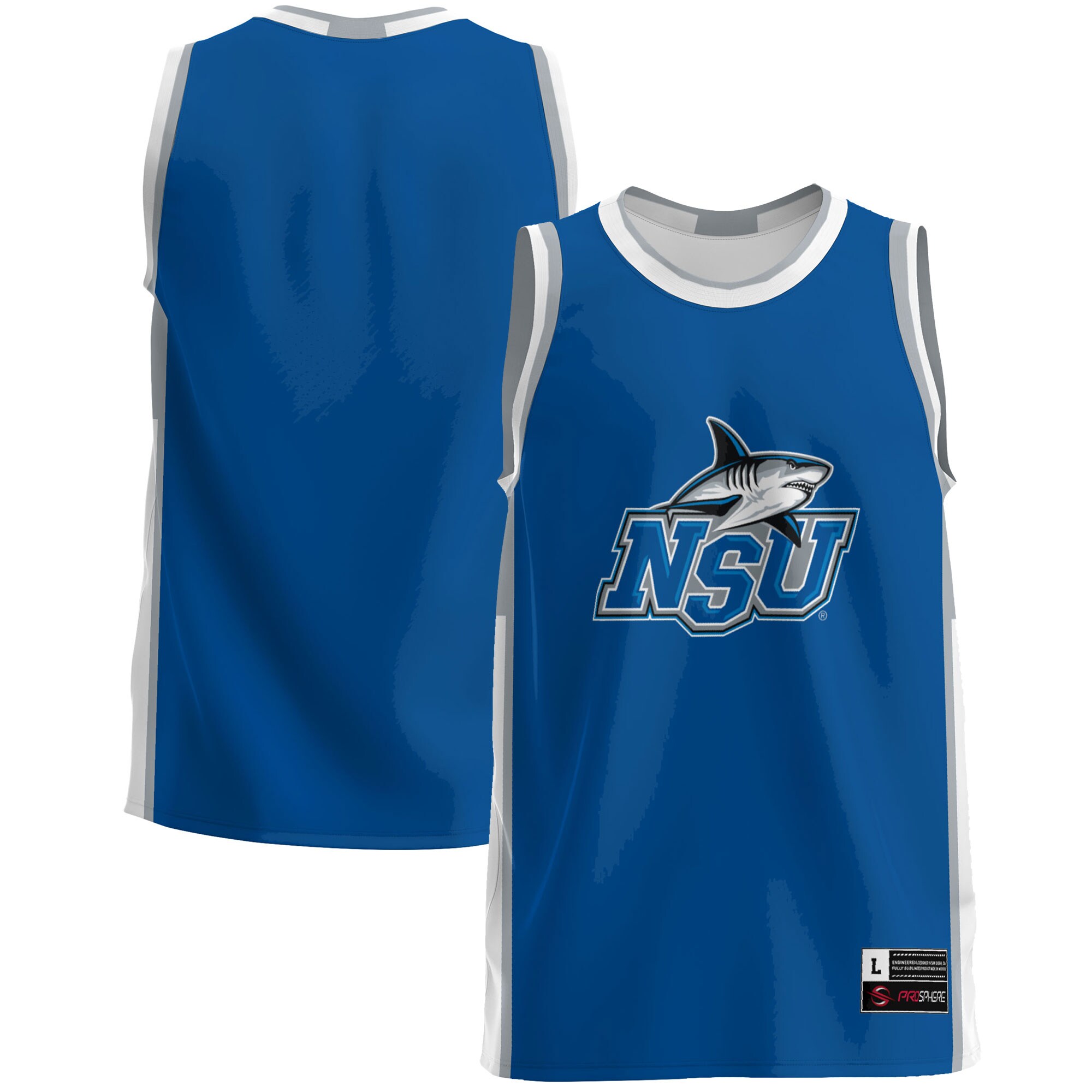 Nova Southeastern Sharks Basketball Jersey - Blue