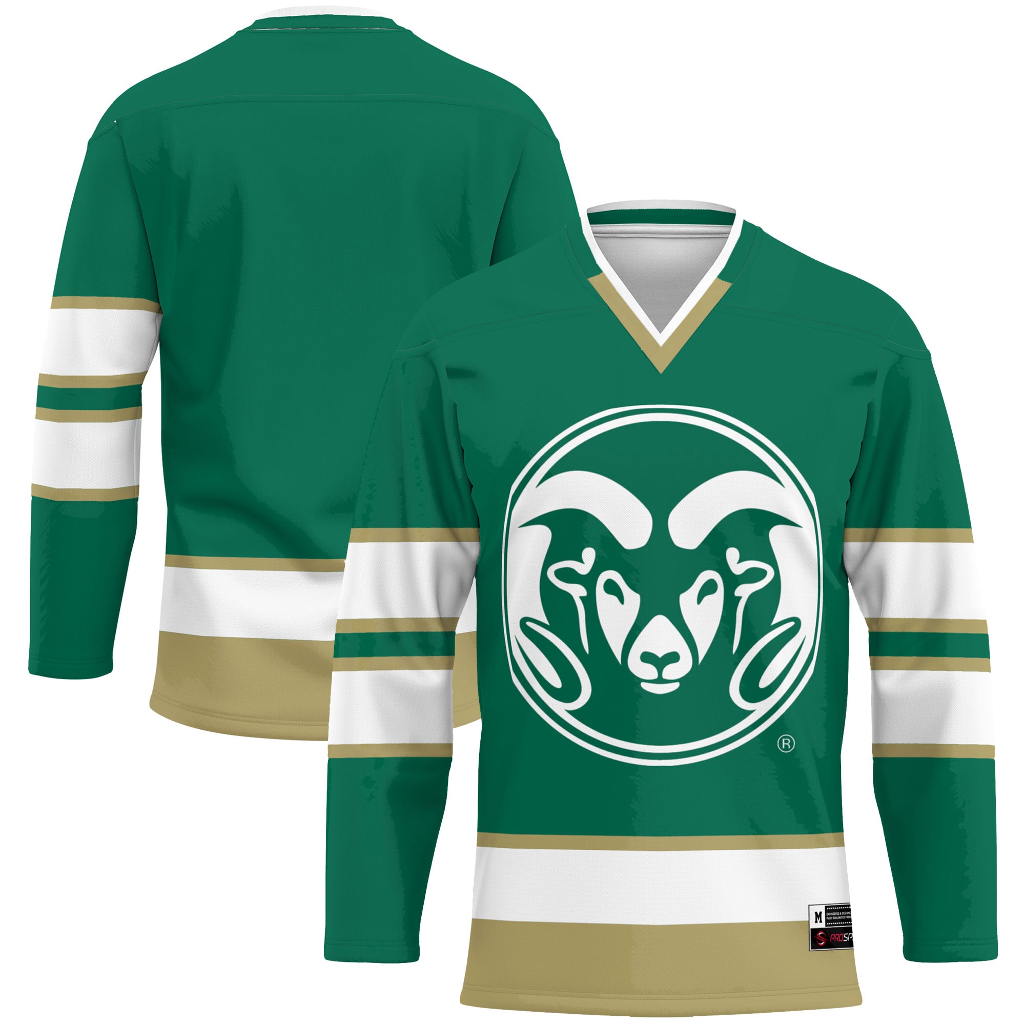 Colorado State Rams Hockey Jersey - Green