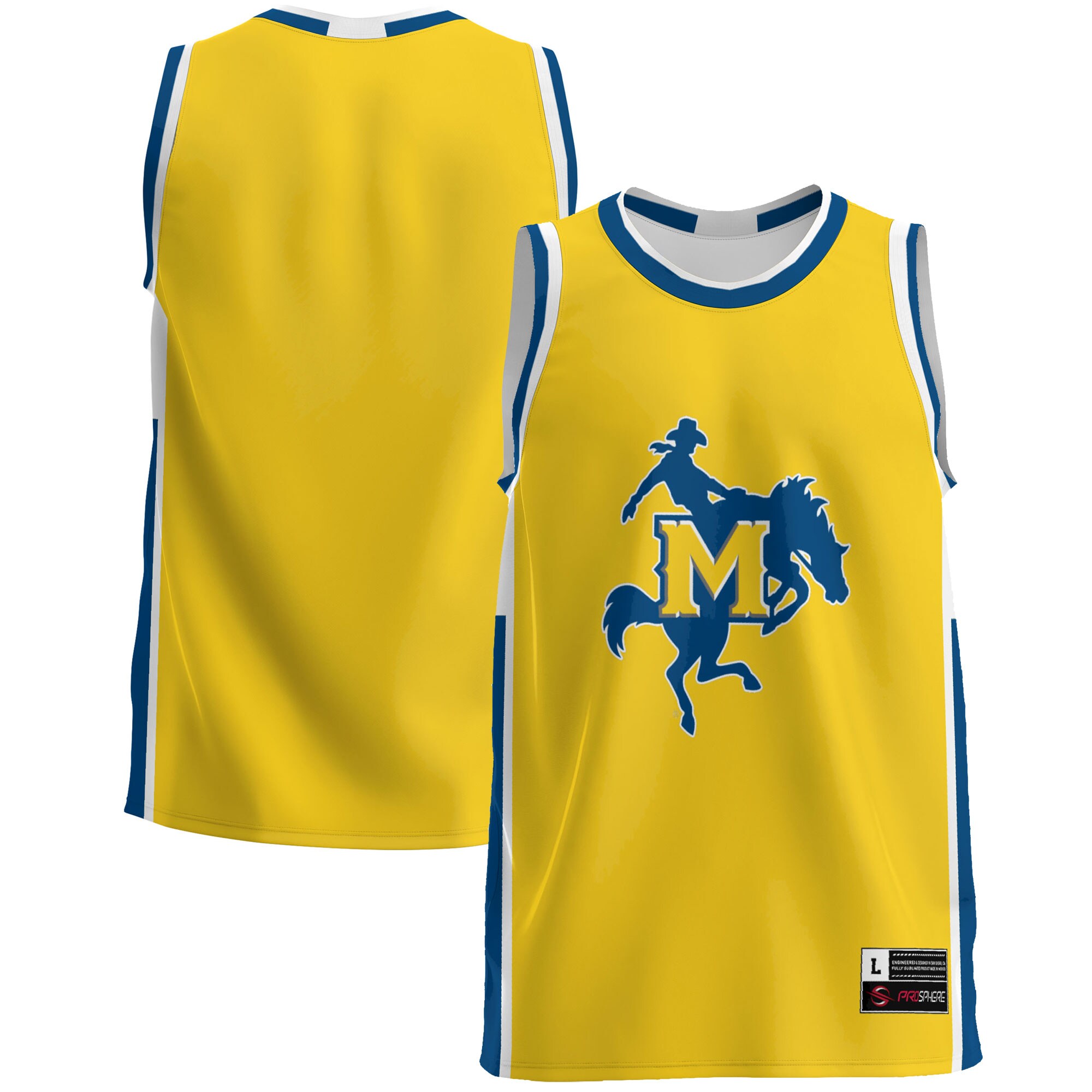McNeese State Cowboys Basketball Jersey - Gold