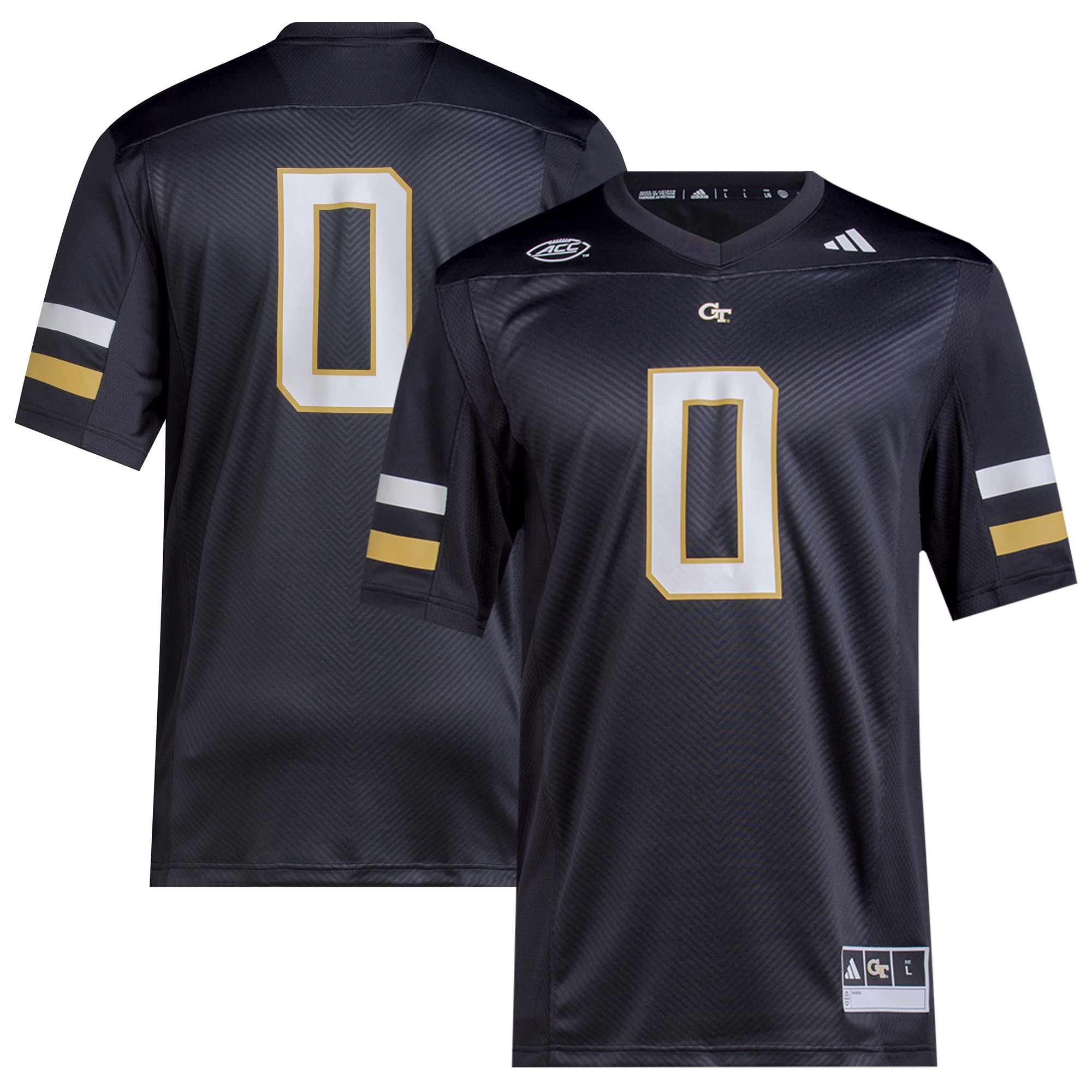 #0 Georgia Tech Yellow Jackets adidas 2023 Premier Jersey - Black