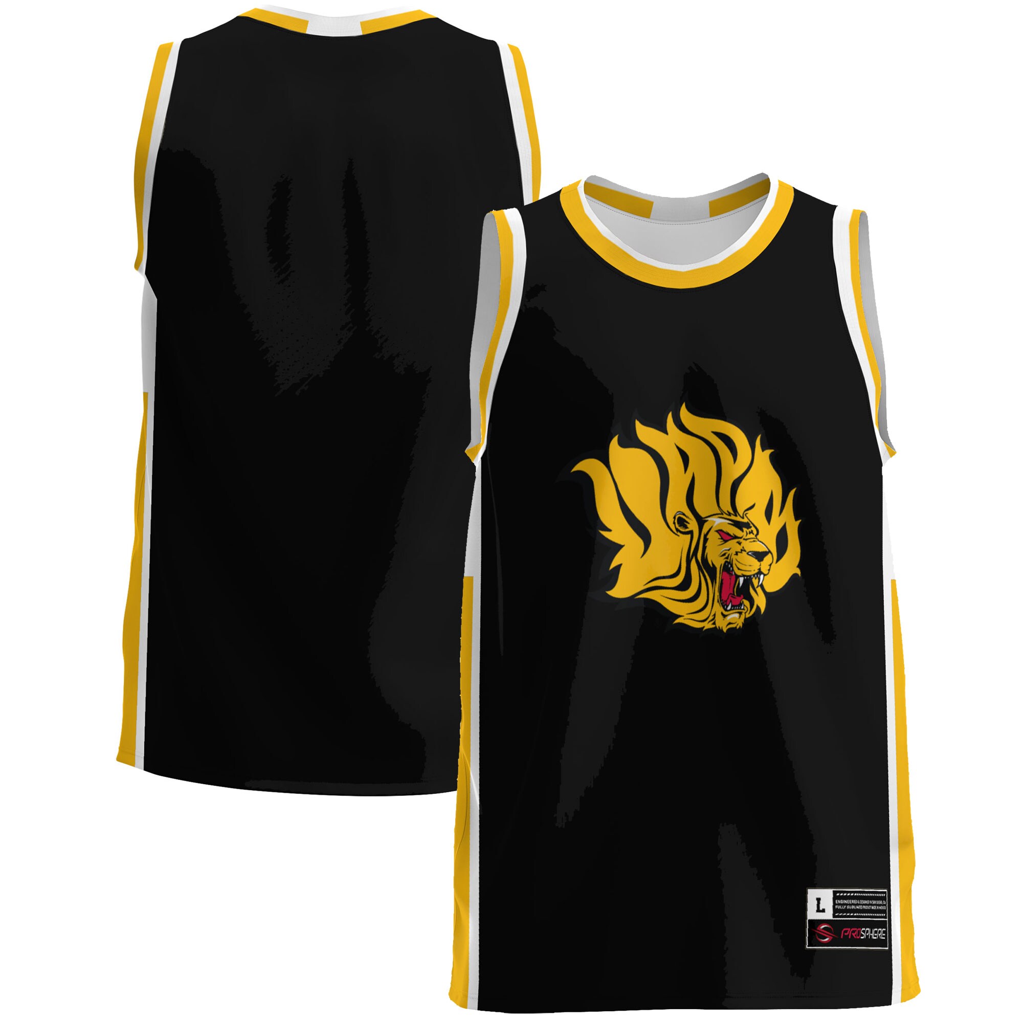 Arkansas Pine Bluff Golden Lions Basketball Jersey - Black