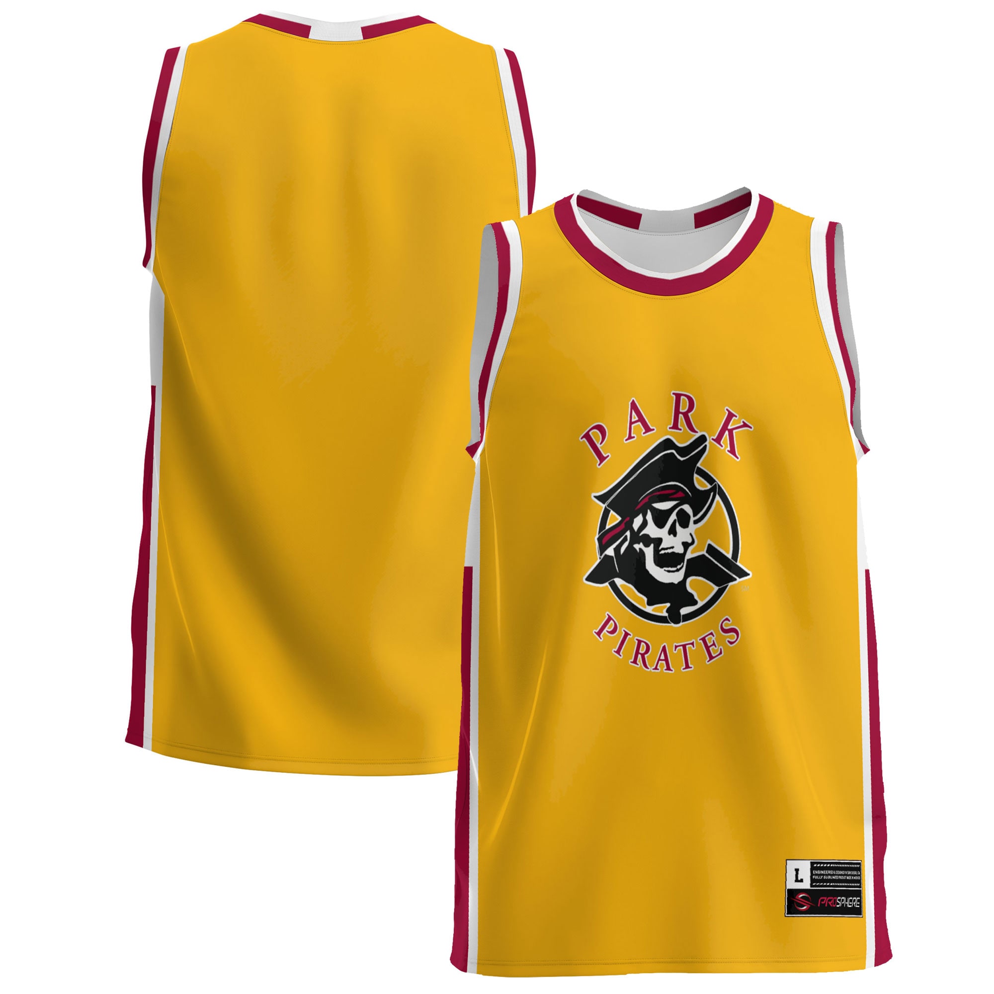 Park Pirates Basketball Jersey - Gold