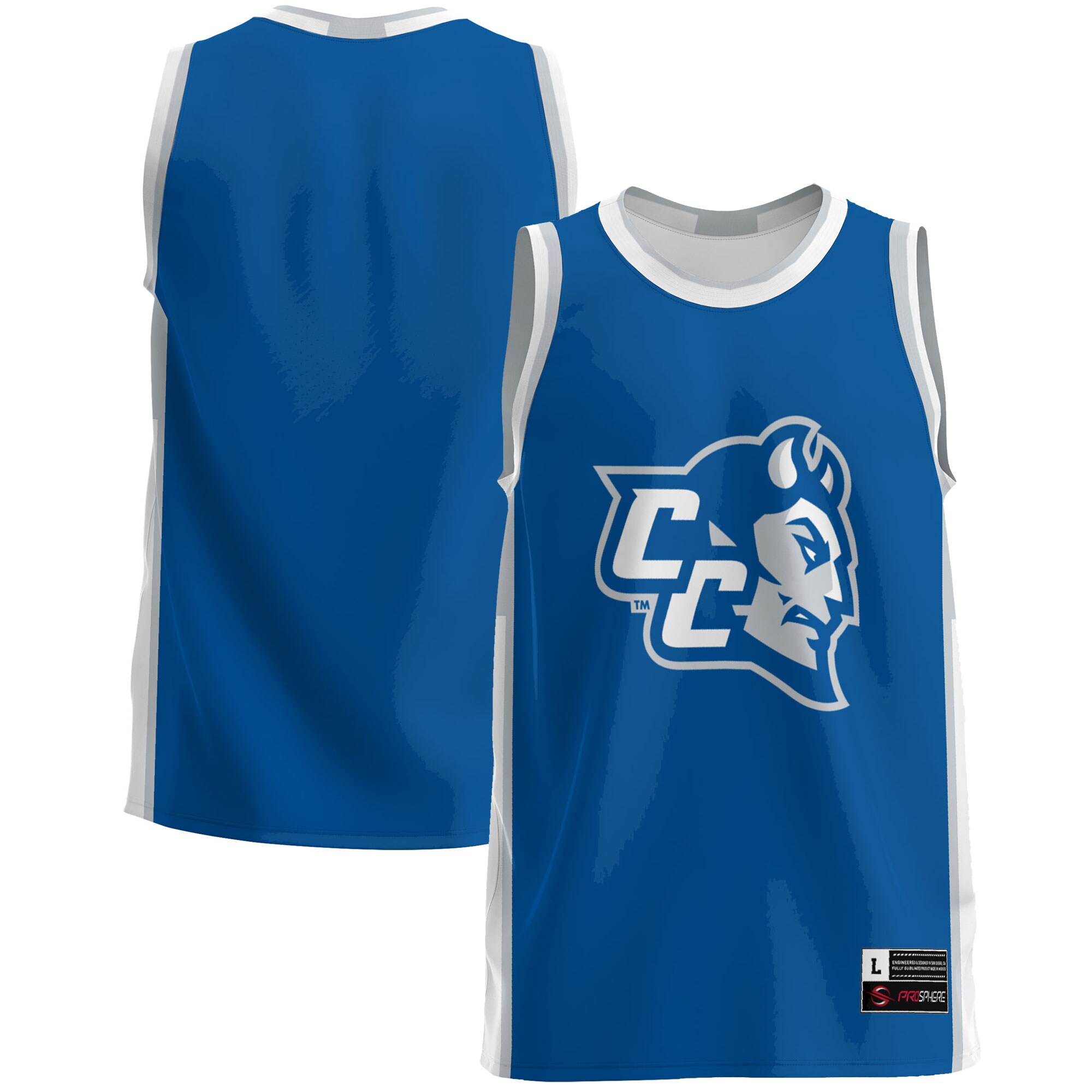 Central Connecticut State Blue Devils Basketball Jersey - Blue
