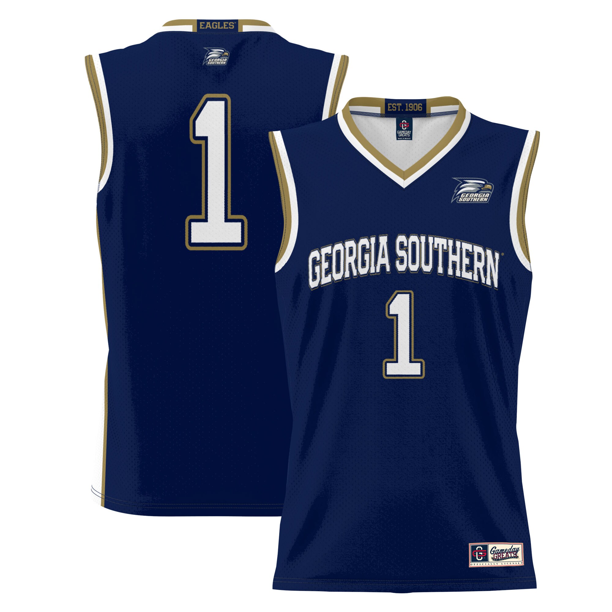 #1 Georgia Southern Eagles ProSphere Youth Basketball Jersey - Blue