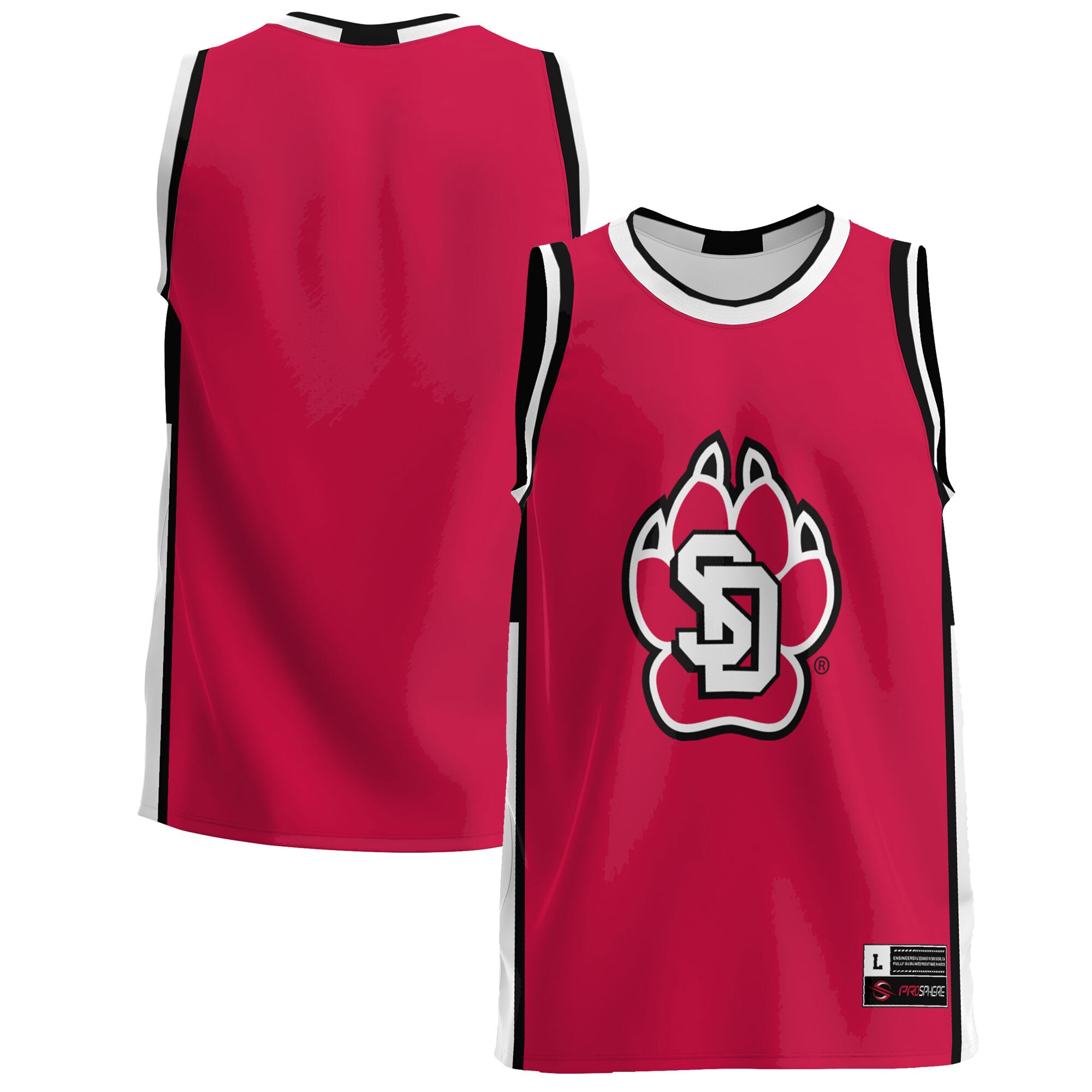 South Dakota Coyotes Basketball Jersey - Red