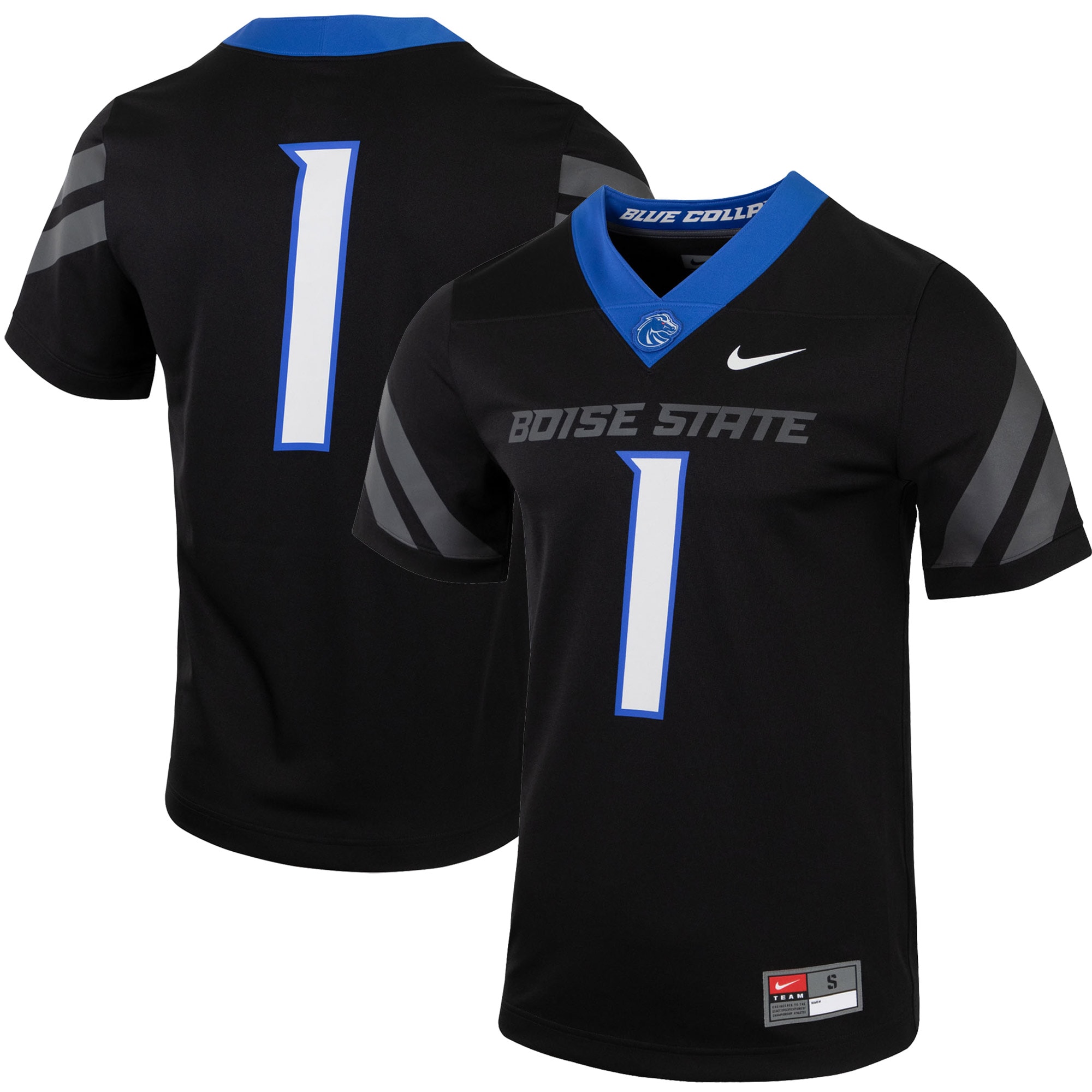 #1 Boise State Broncos Nike Untouchable Football Jersey - Black