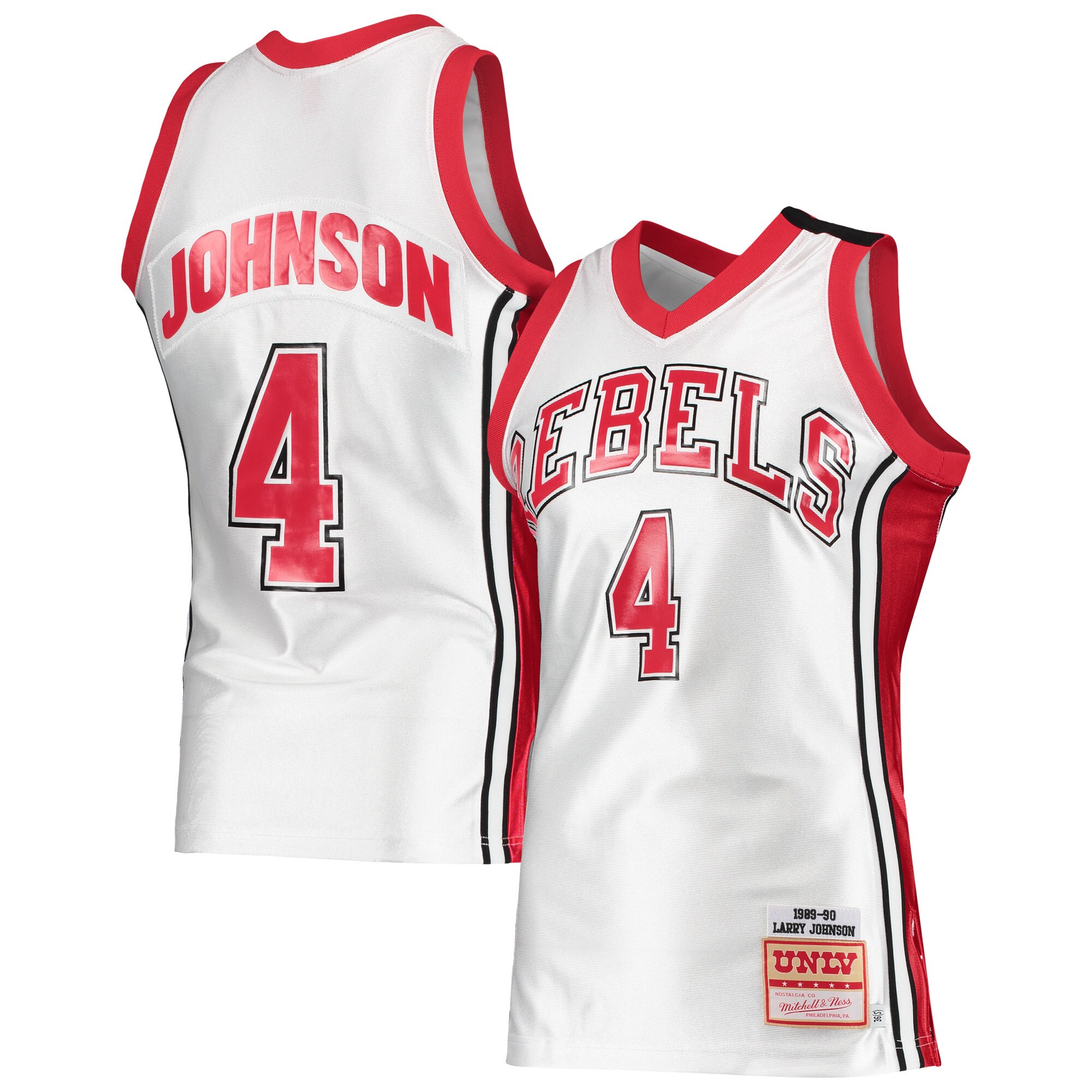 Larry Johnson UNLV Rebels Mitchell & Ness 1989/90 Authentic Throwback Jersey - White