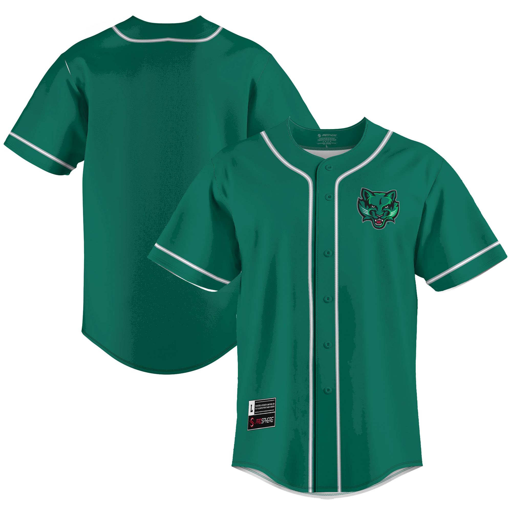 Binghamton Bearcats Baseball Jersey - Green