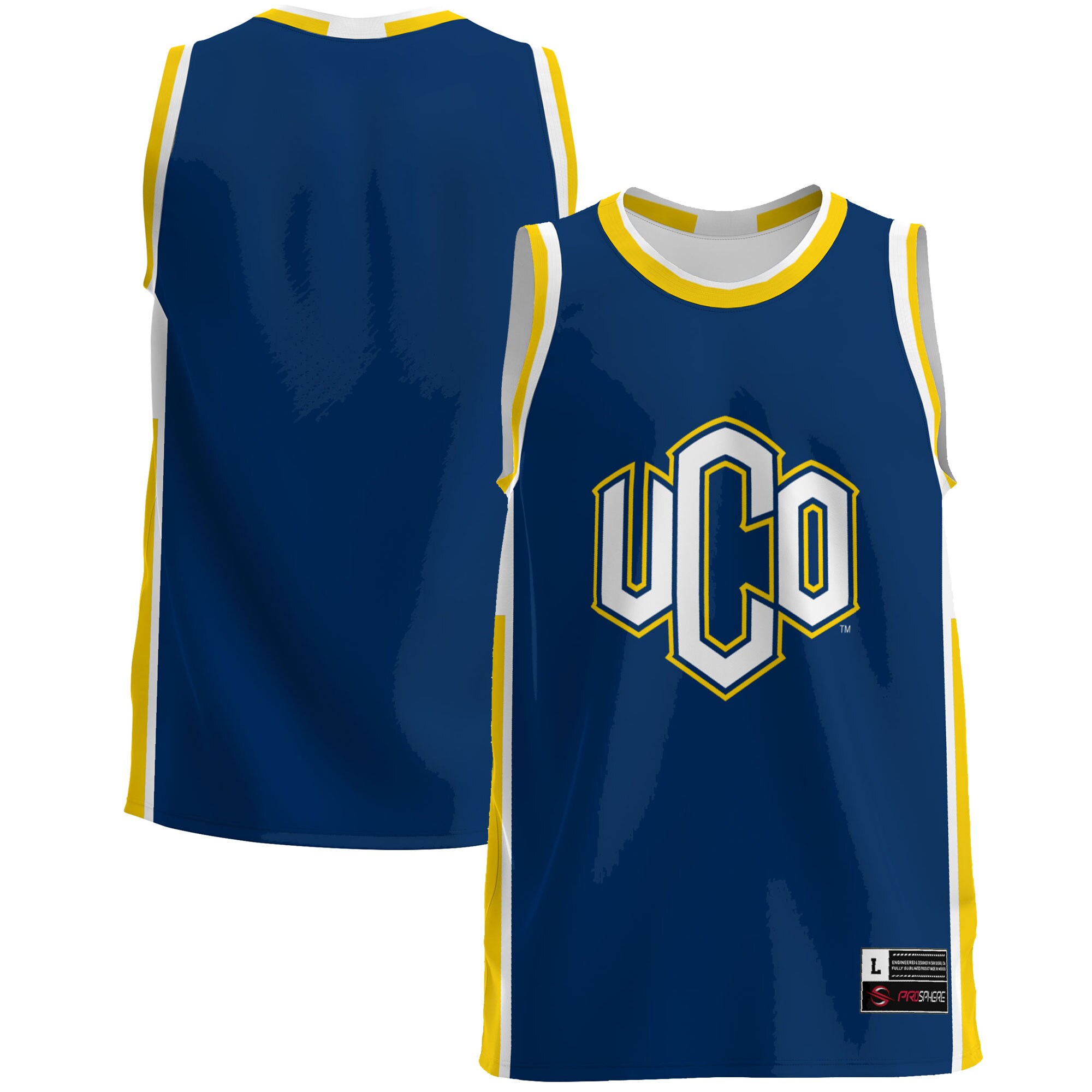Central Oklahoma Bronchos Basketball Jersey - Blue
