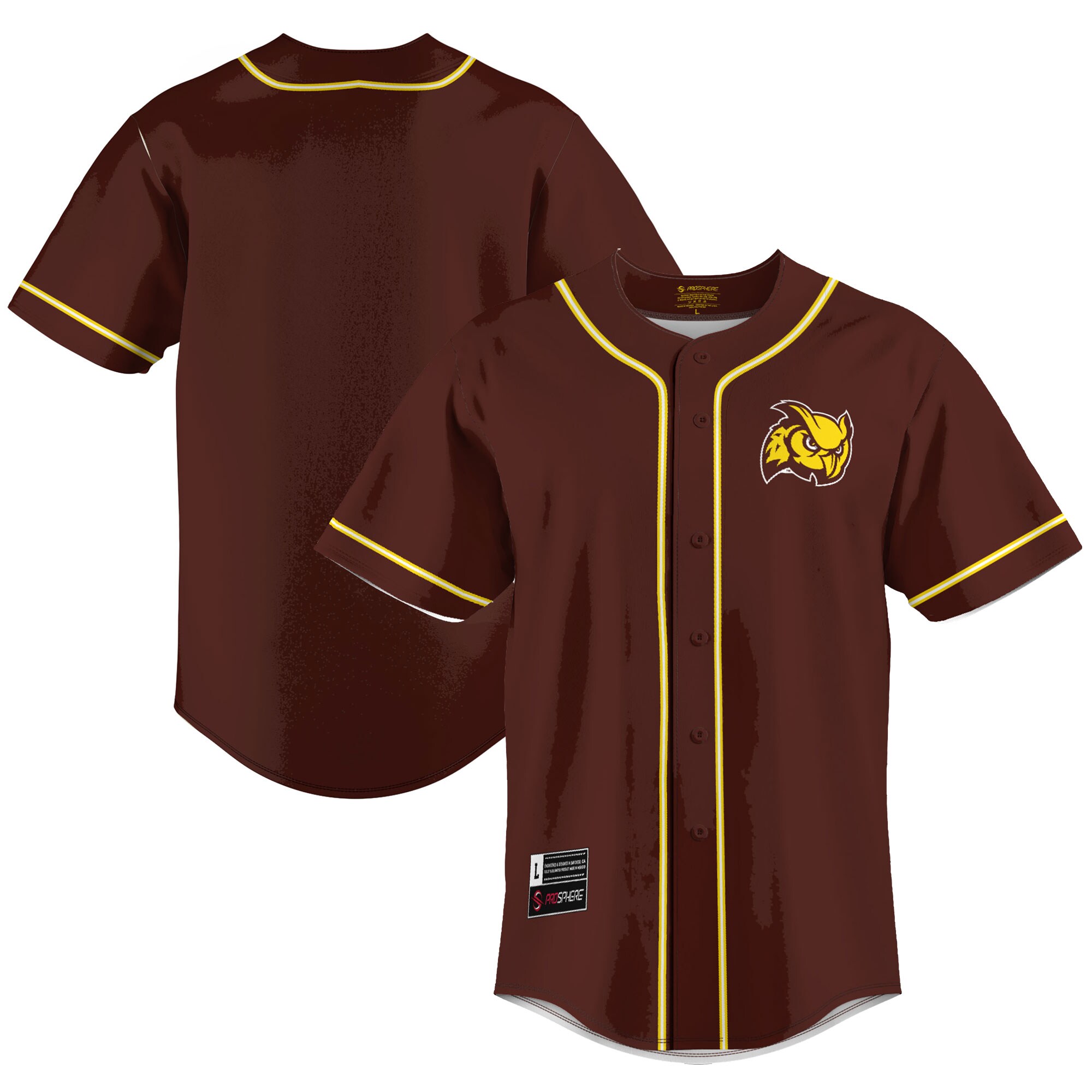 Rowan Profs Baseball Jersey - Brown