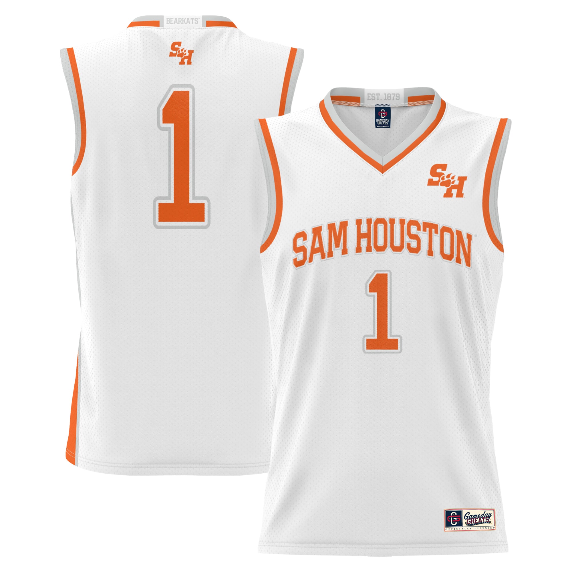 #1 Sam Houston State Bearkats ProSphere Youth Replica Basketball Jersey - White