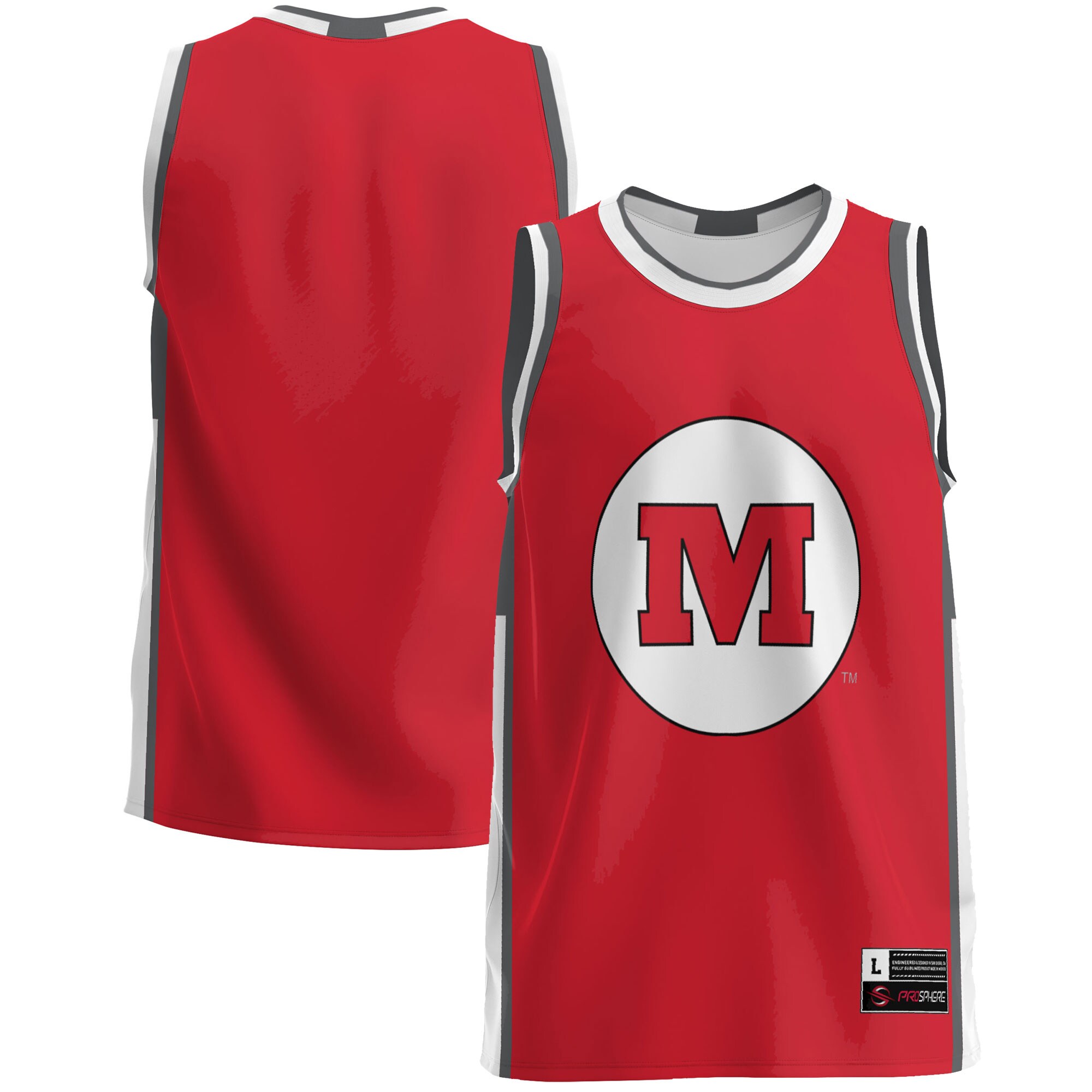 Monmouth College Fighting Scots Basketball Jersey - Red