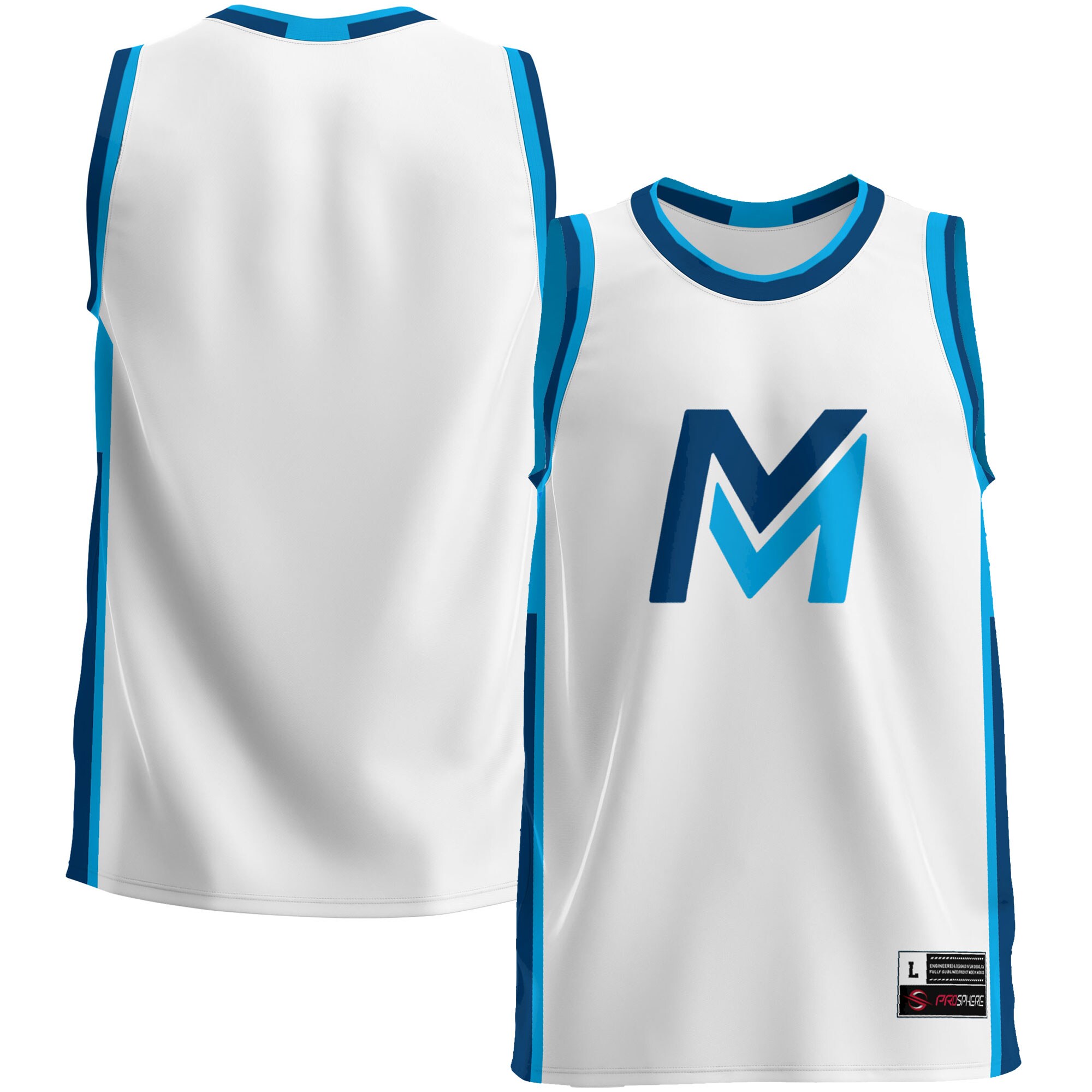 Mid Michigan College ProSphere Youth Basketball Jersey - White