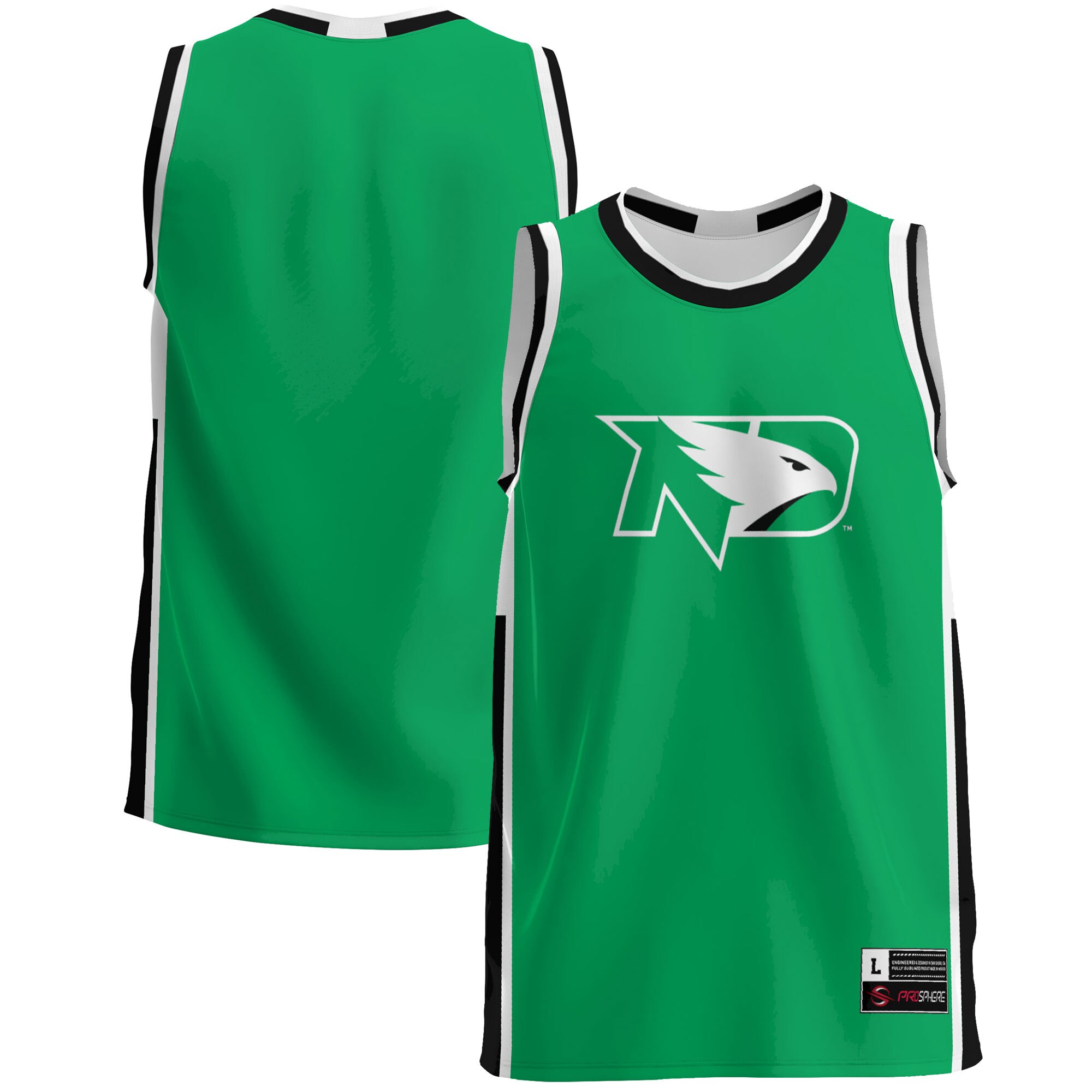 North Dakota Basketball Jersey - Kelly Green