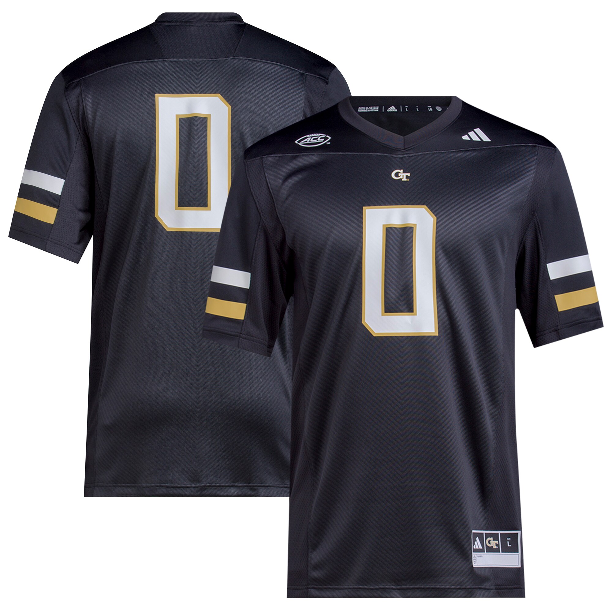 #0 Georgia Tech Yellow Jackets adidas 2023 Premier Jersey - Black
