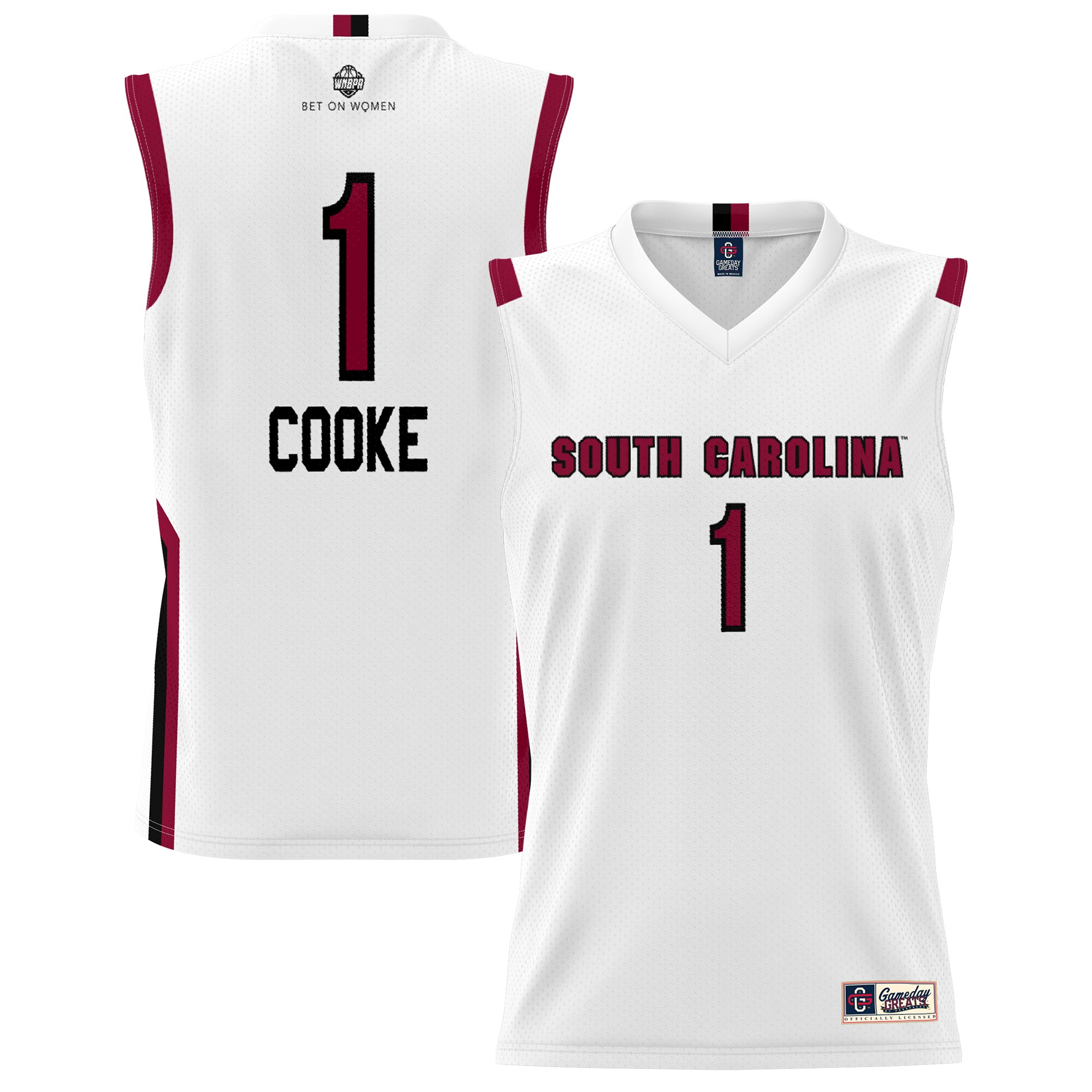 Zia Cooke South Carolina ProSphere Unisex Women's Basketball Alumni Jersey - White