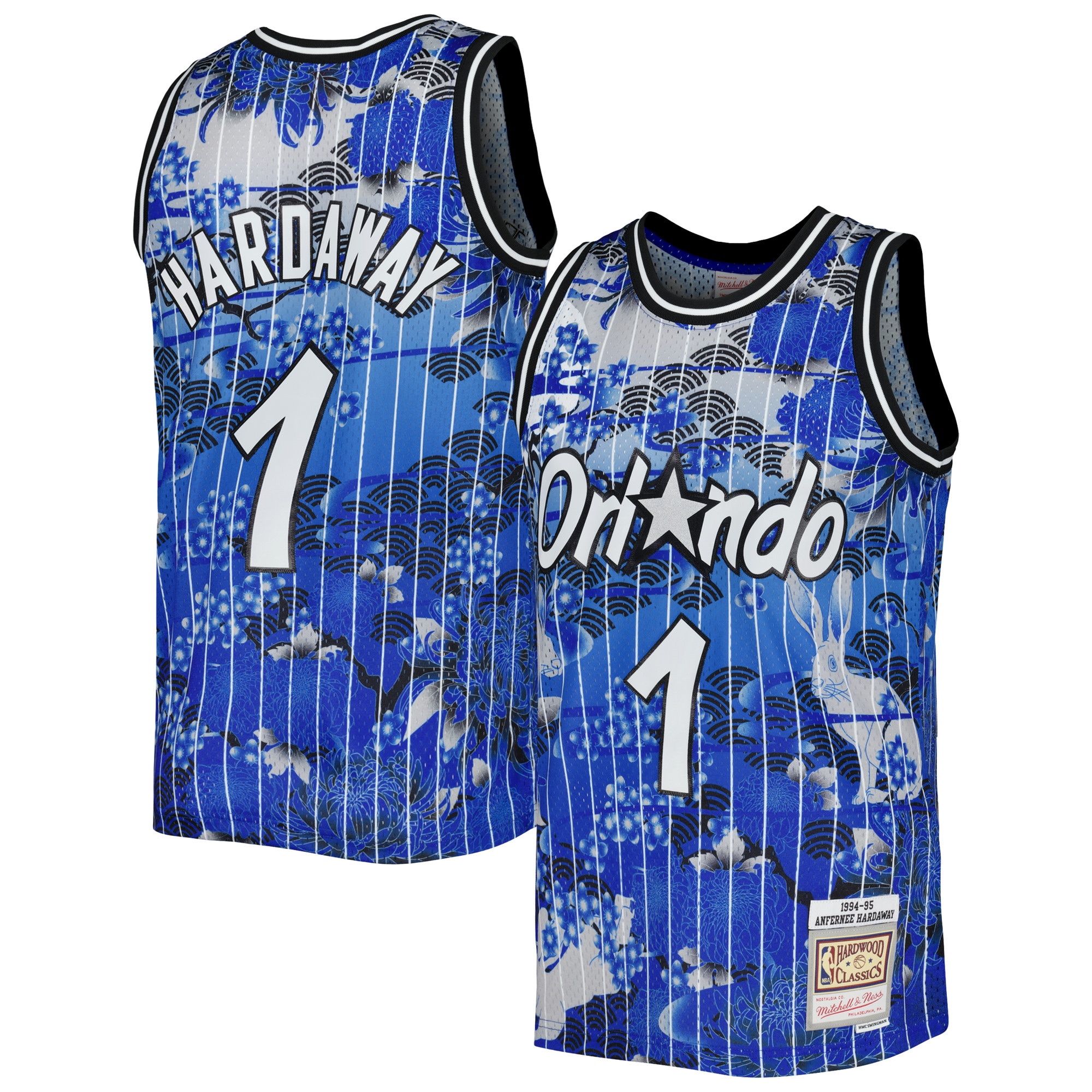 Penny Hardaway Orlando Magic Mitchell & Ness Hardwood Classics Lunar New Year Swingman Jersey - Blue