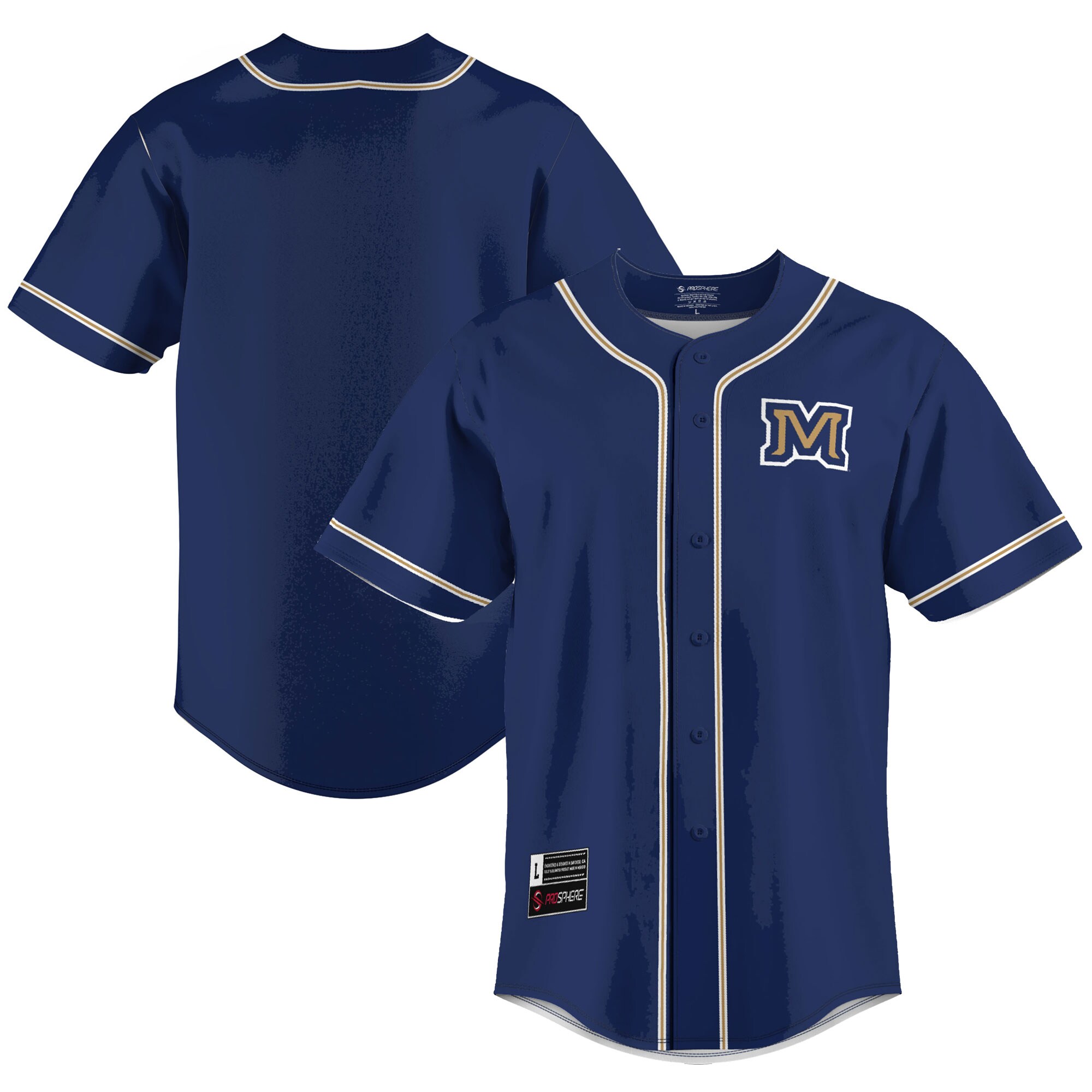 Montana State Bobcats Baseball Jersey - Navy