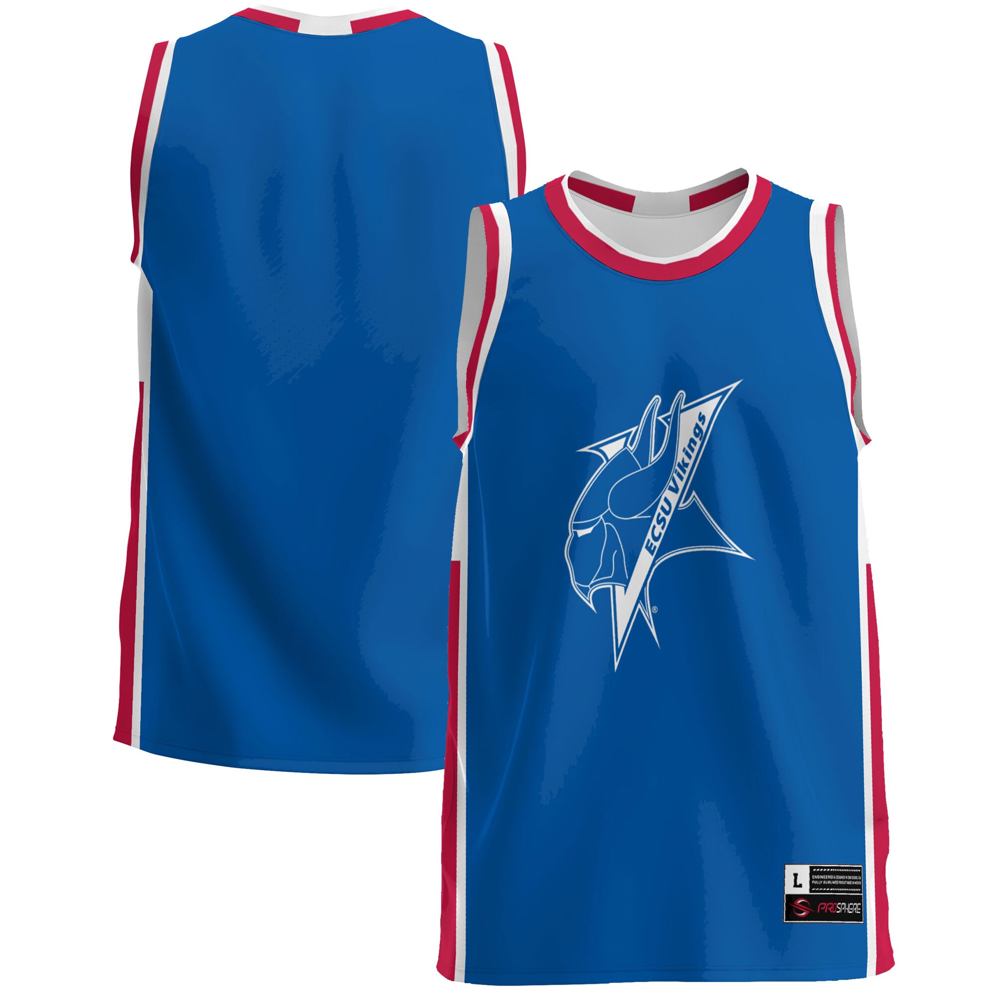 ECSU Vikings Basketball Jersey - Blue