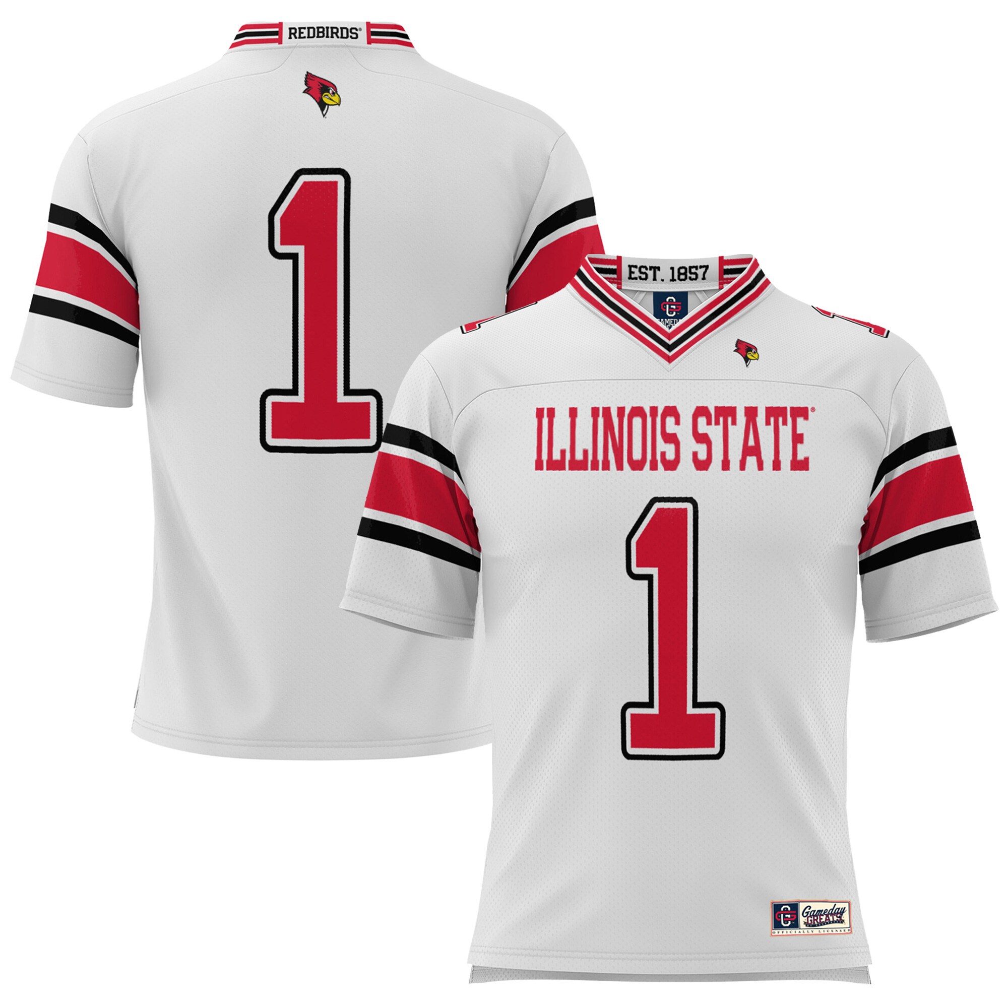 #1 Illinois State Redbirds ProSphere Youth Endzone Football Jersey - White
