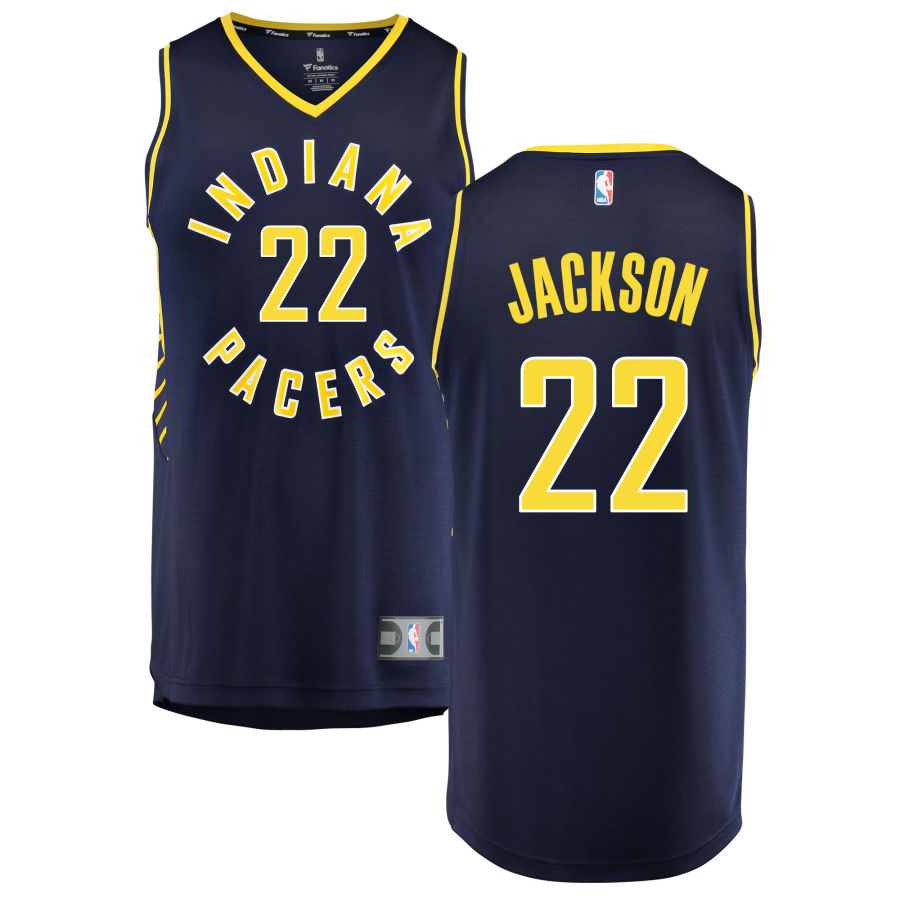 Isaiah Jackson Indiana Pacers Fanatics Branded Fast Break Replica Jersey Navy - Icon Edition
