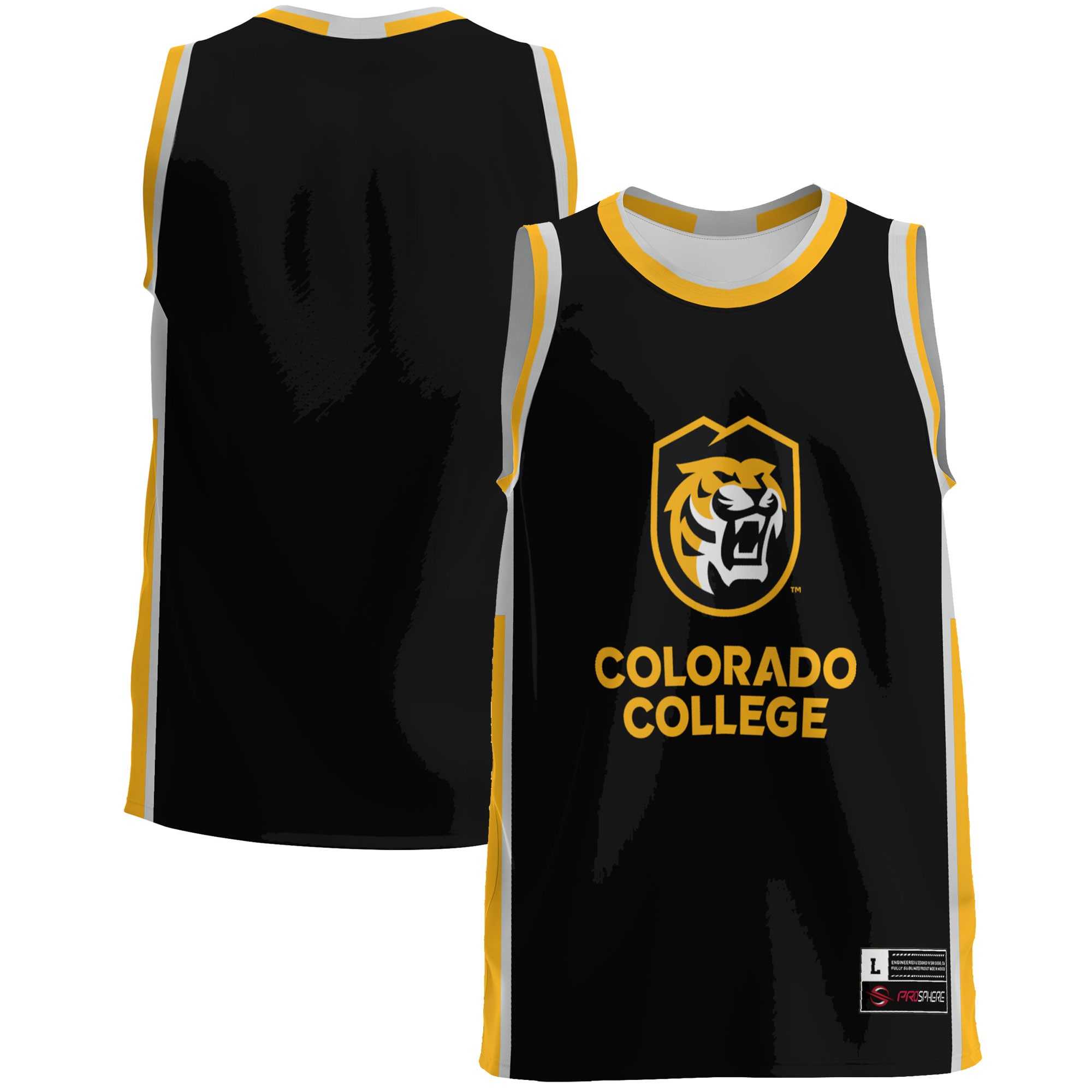Colorado College Tigers Basketball Jersey - Black
