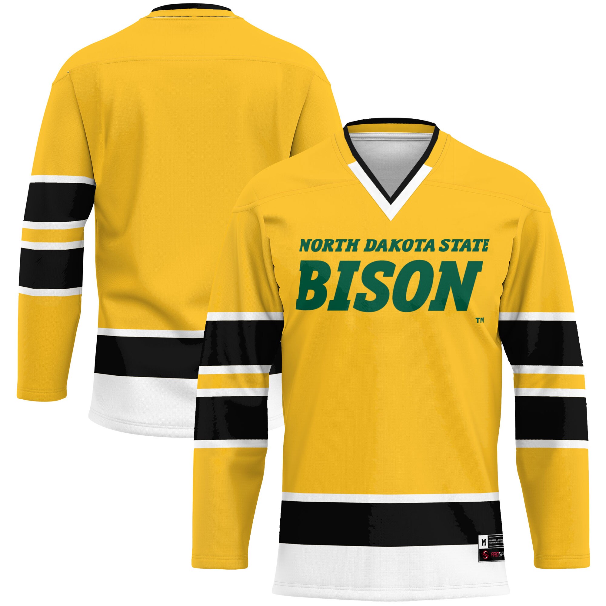 NDSU Bison Hockey Jersey - Yellow