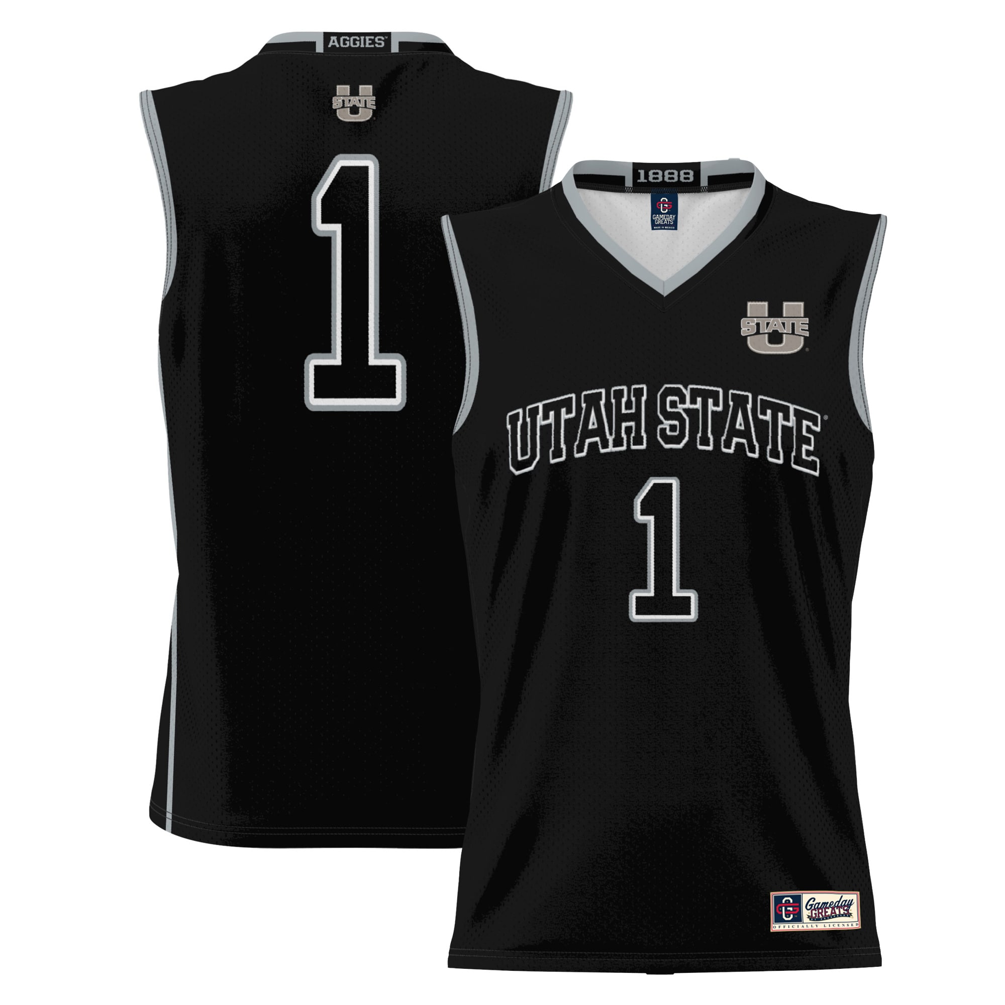 #1 Utah State Aggies ProSphere Basketball Jersey - Black