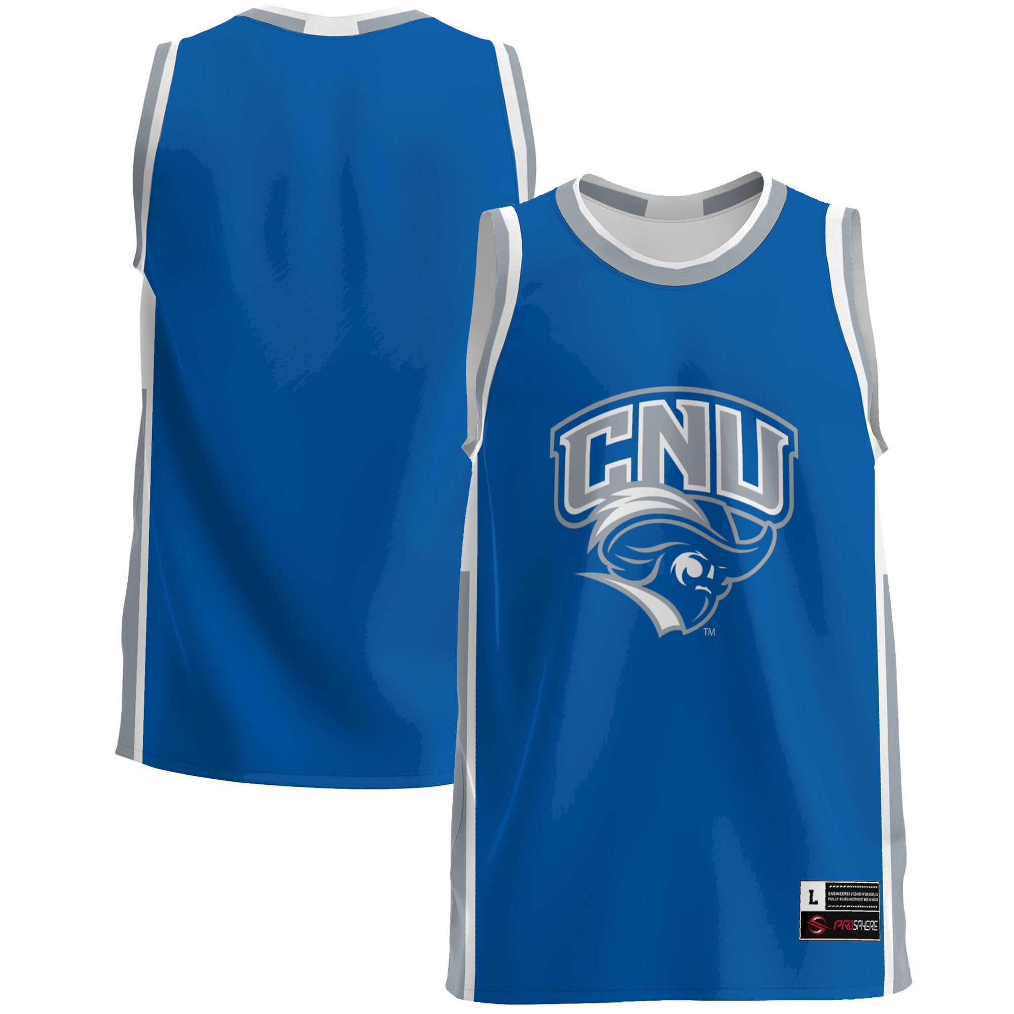 Christopher Newport Captains Basketball Jersey - Blue