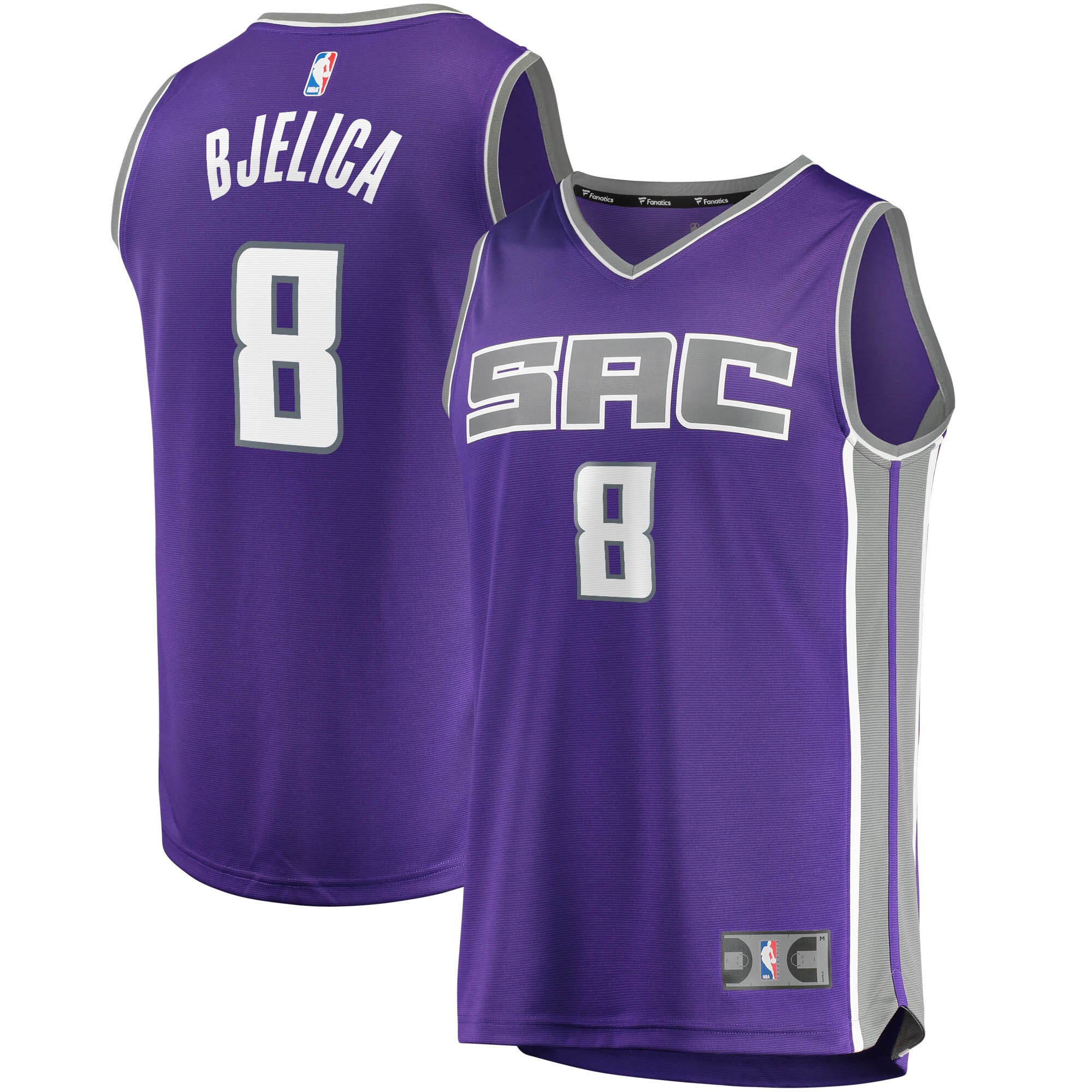 Nemanja Bjelica Sacramento Kings Fanatics Branded 2020/21 Fast Break Replica Jersey - Icon Edition - Purple