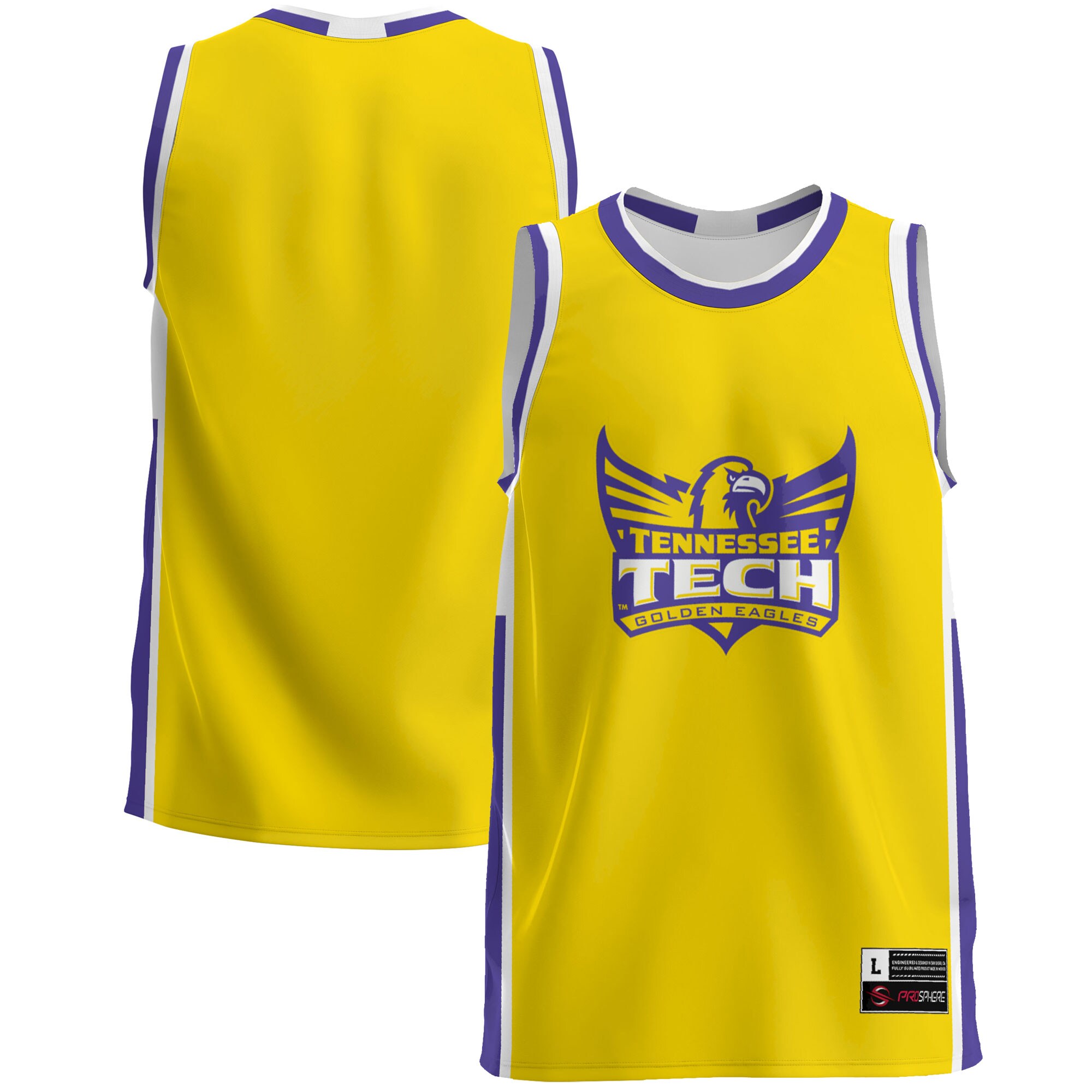 Tennessee Tech Golden Eagles Basketball Jersey - Gold