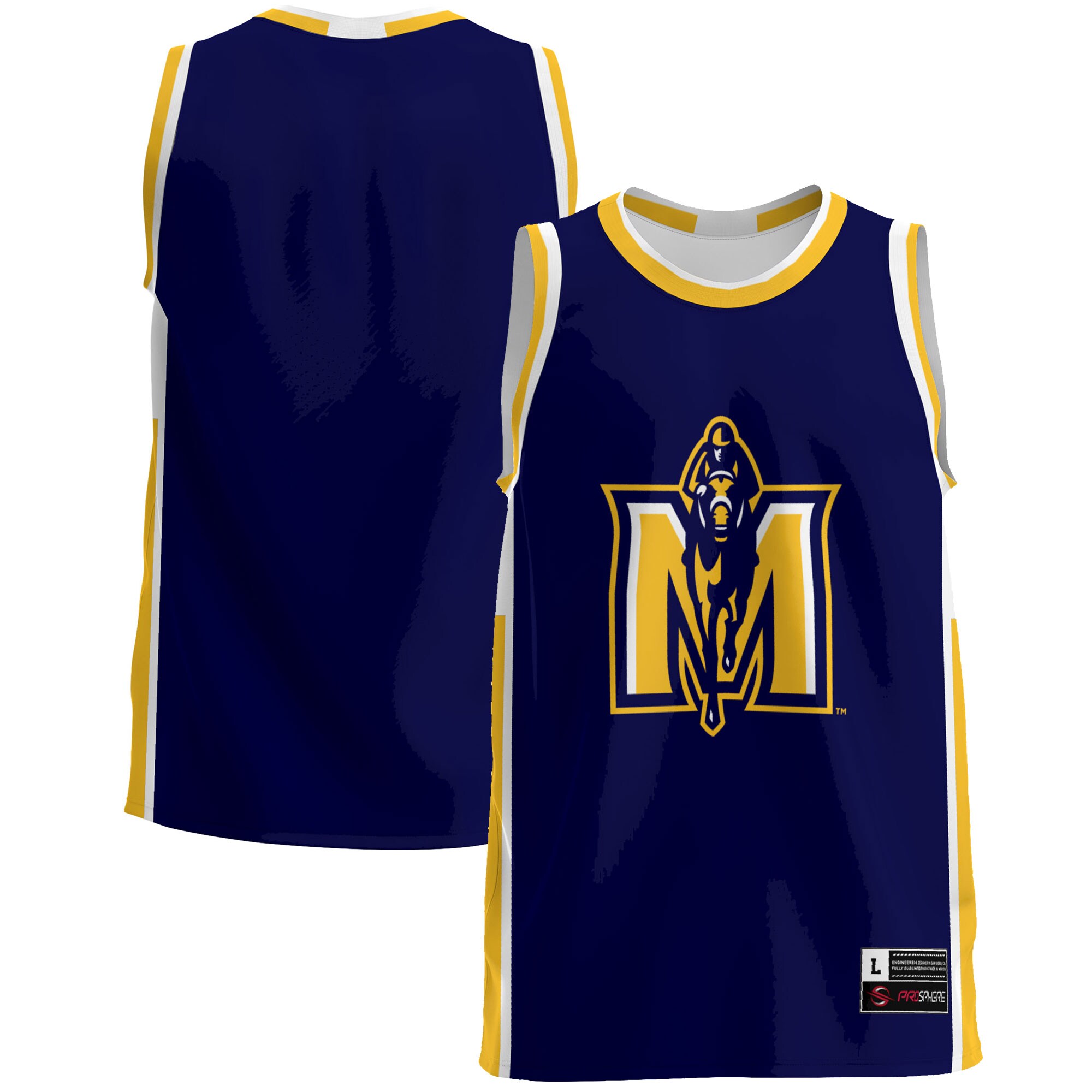 Murray St. Racers Basketball Jersey - Navy