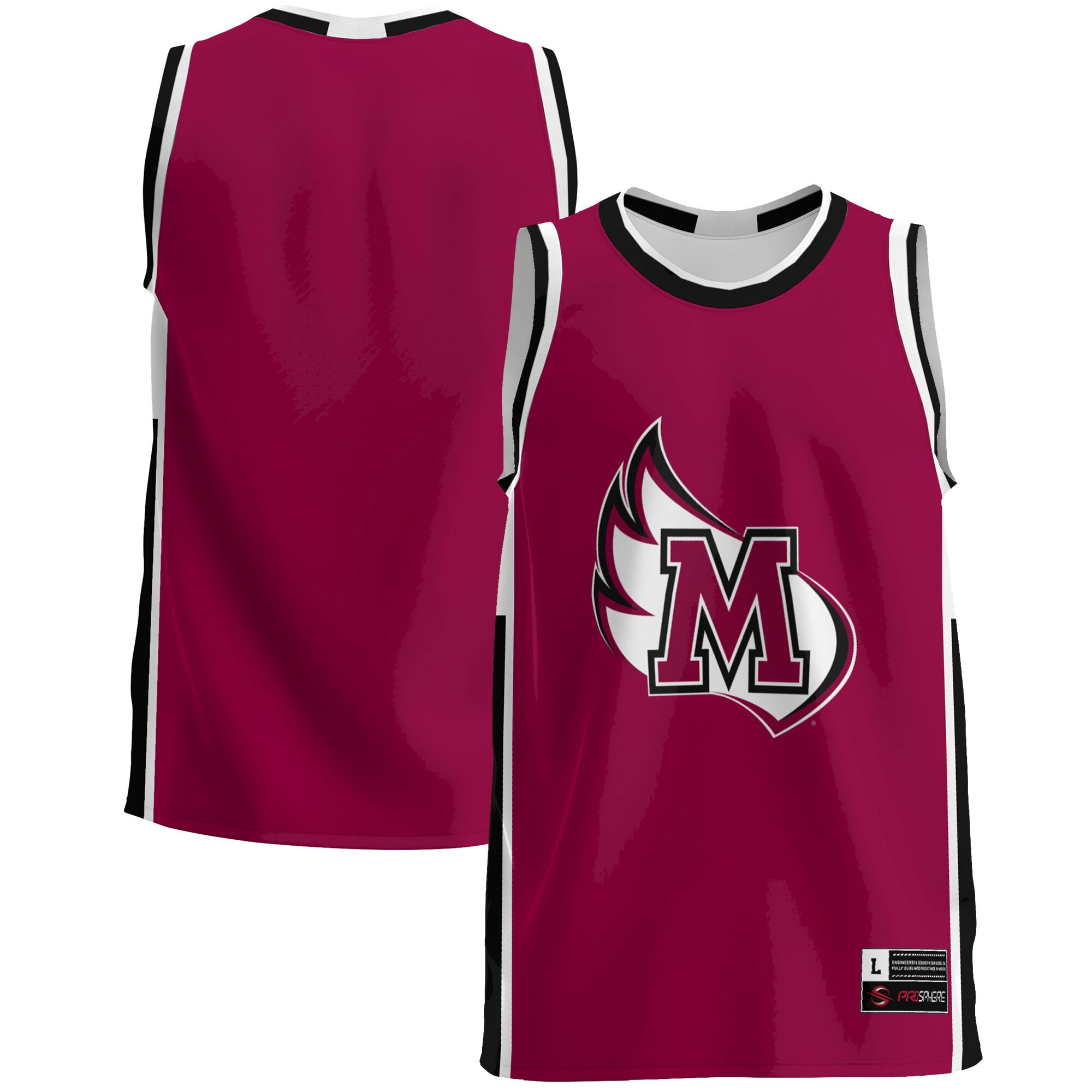 Meredith College Avenging Angels Basketball Jersey - Maroon
