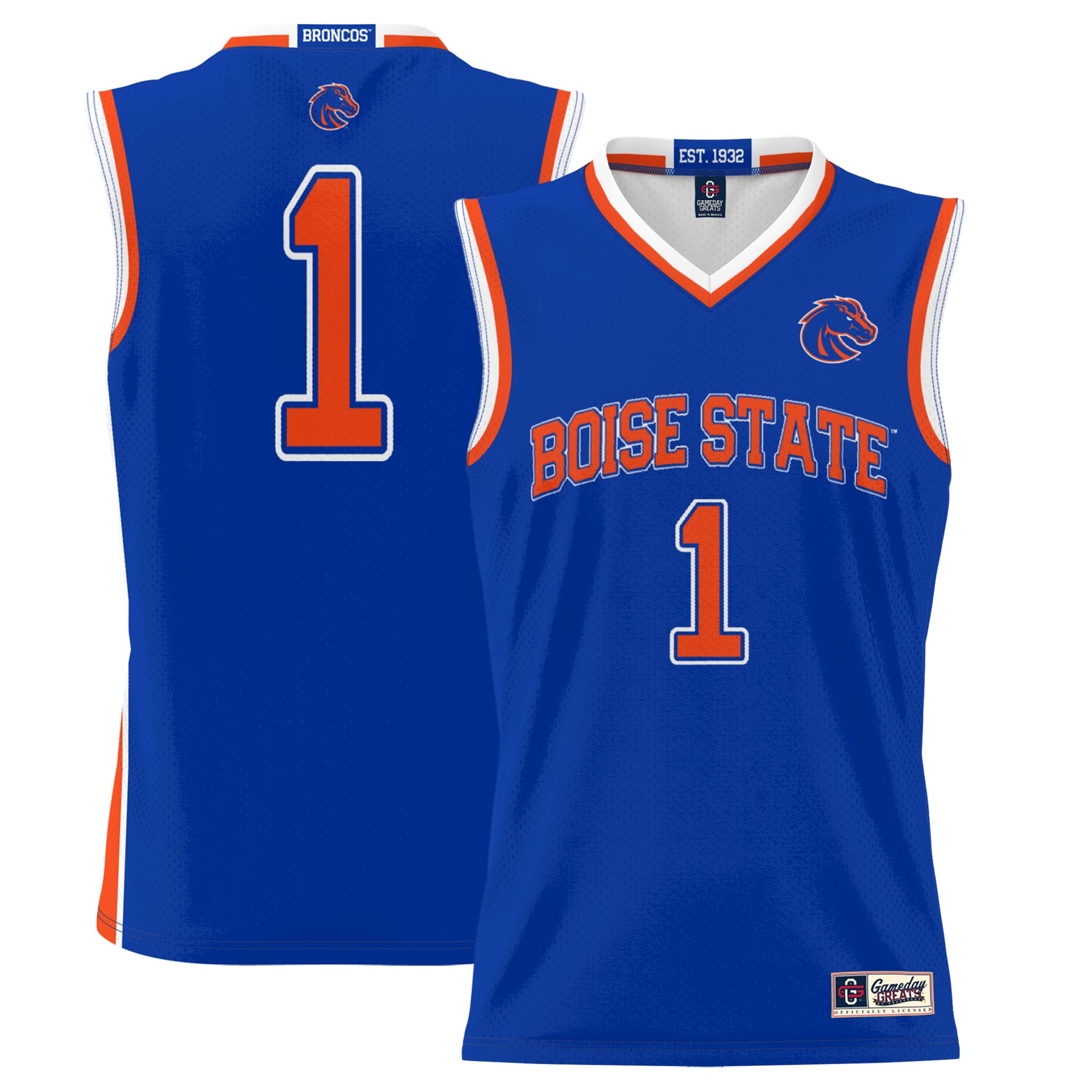 #1 Boise State Broncos ProSphere Youth Basketball Jersey - Royal